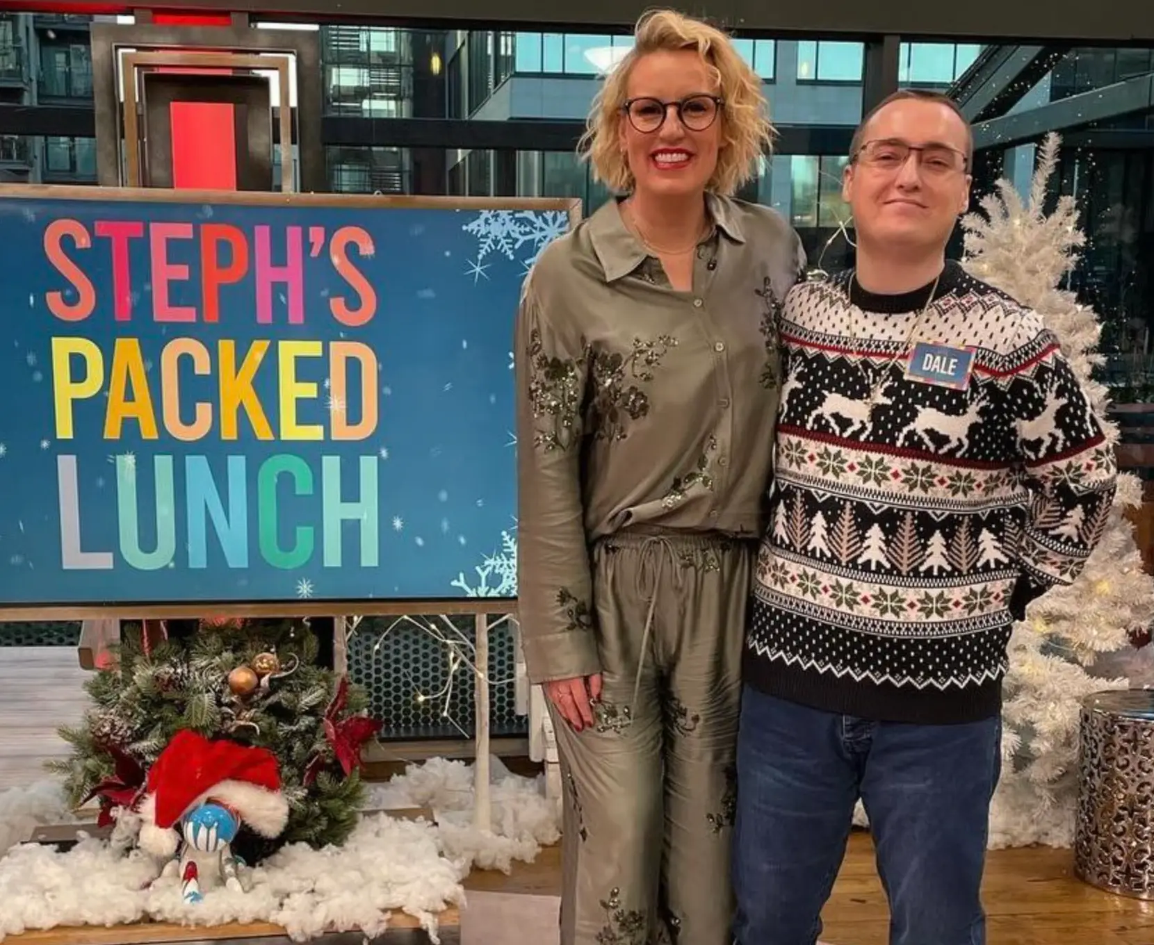 Dale Bowes with Steph McGovern (