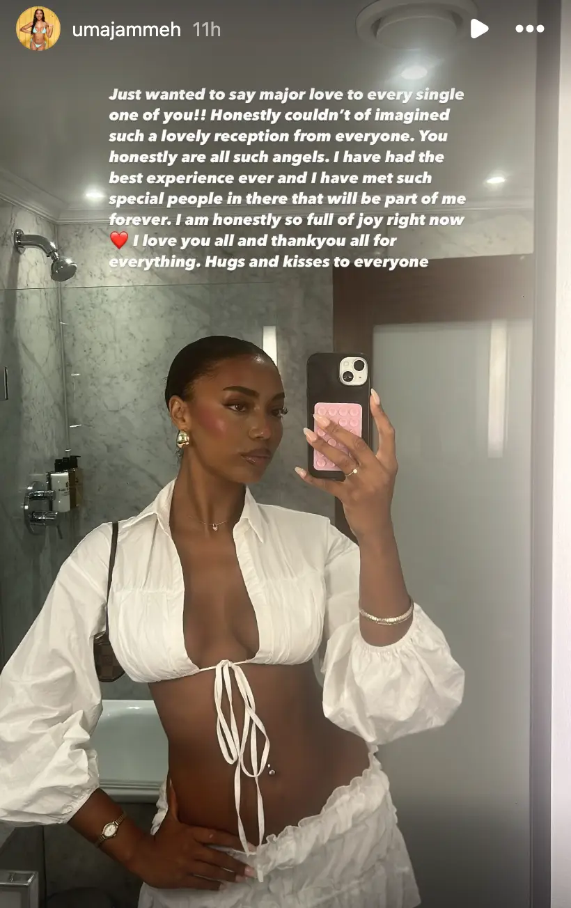 Uma Jammeh has now broken her social media silence. (Instagram/Uma Jammeh)