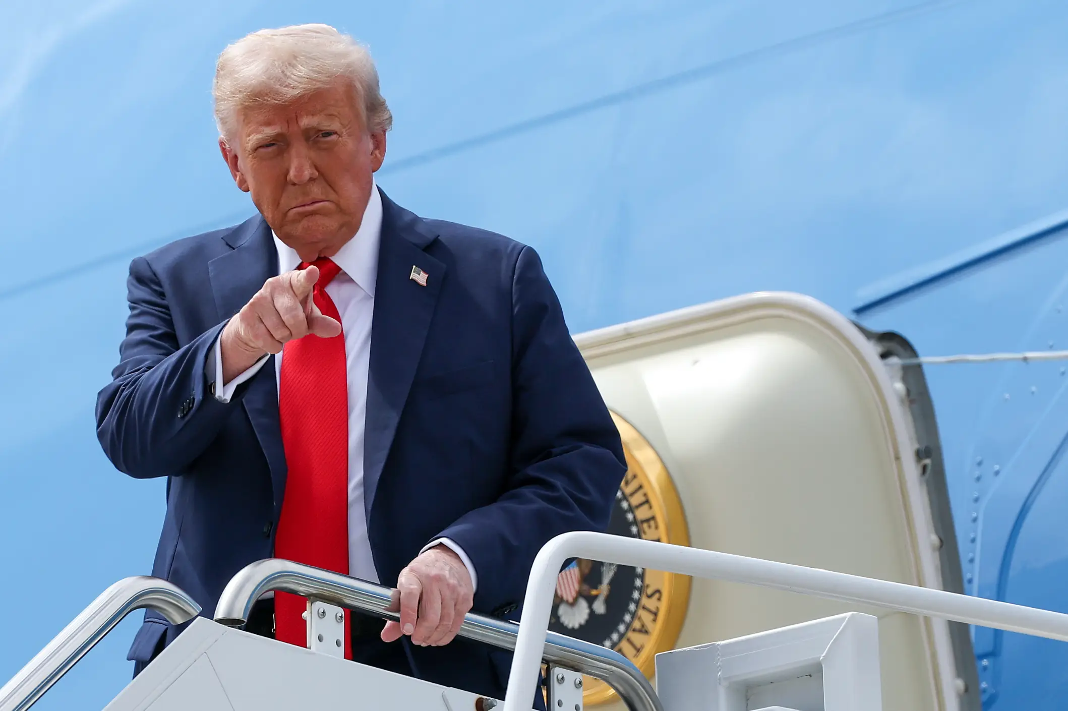 Donald Trump has landed in Arizona for Charlie Kirk's memorial (Win McNamee/Getty Images)
