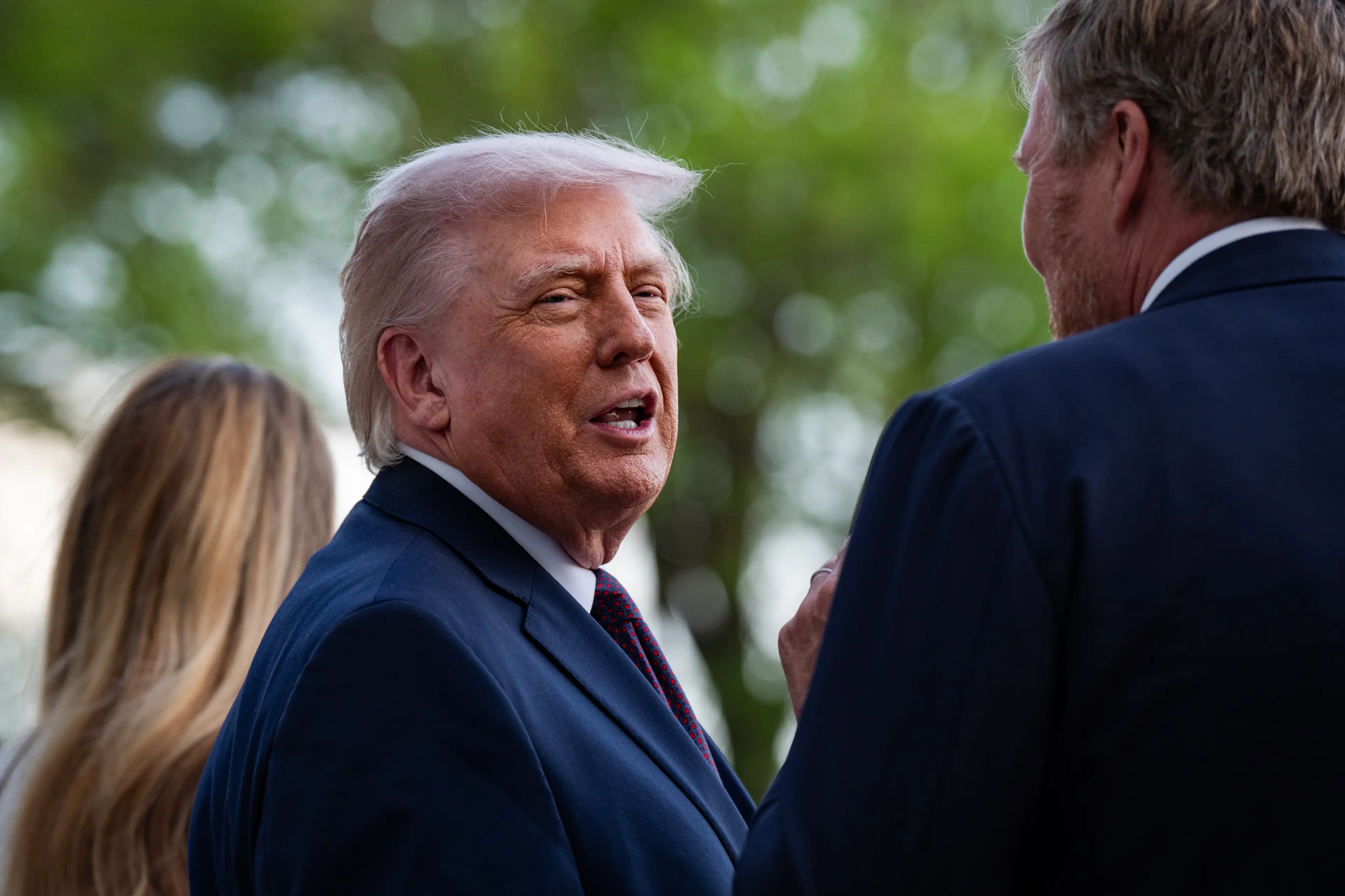 Donald Trump had hit out at Pope Leo, calling him 'weak' on crime (Salwan Georges/Bloomberg via Getty Images)