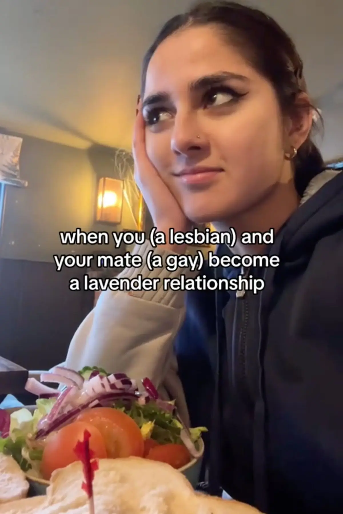 Experts have revealed the pros and cons of lavender marriages (TikTok/@ellawillstv)