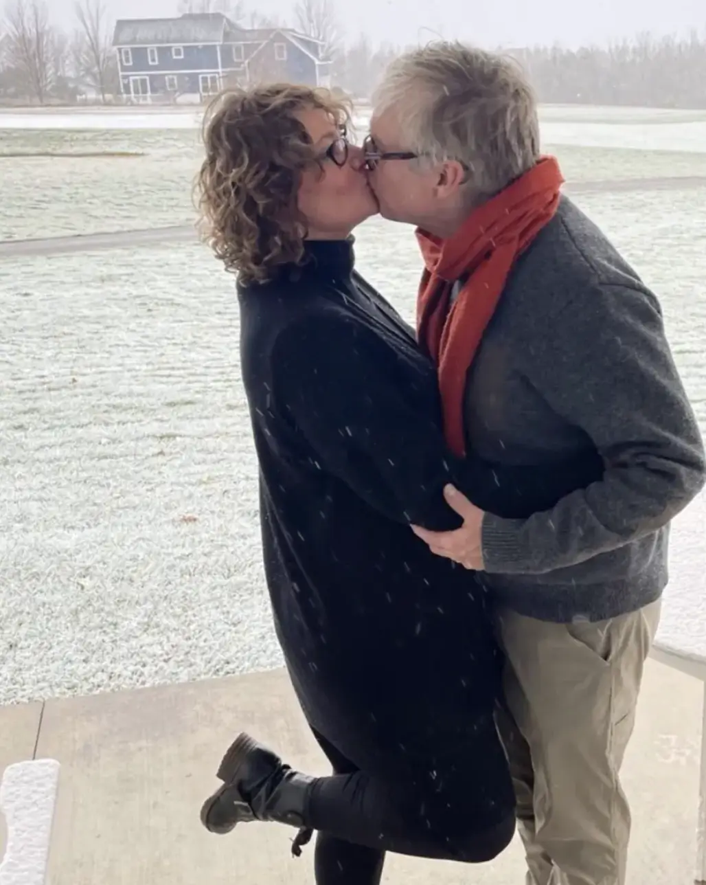 Deirdre found love with her coworker Dave, pictured, while her husband was dying.