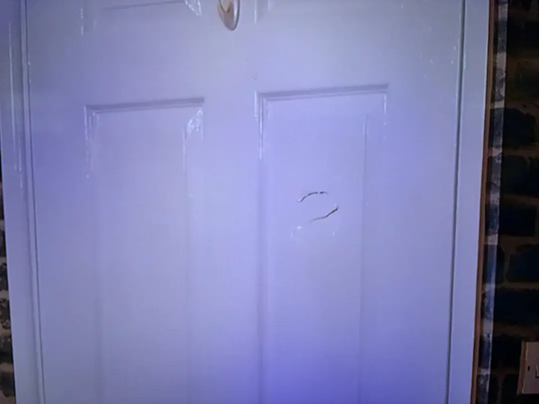 Fans noticed what looked like a 'punch mark' (Channel 4)