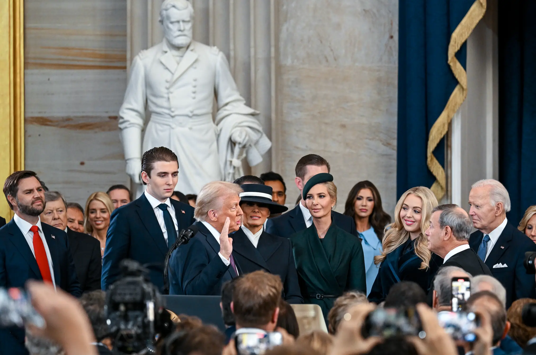 Barron is the tallest of the Trump family (Kenny Holston-Pool/Getty Images)