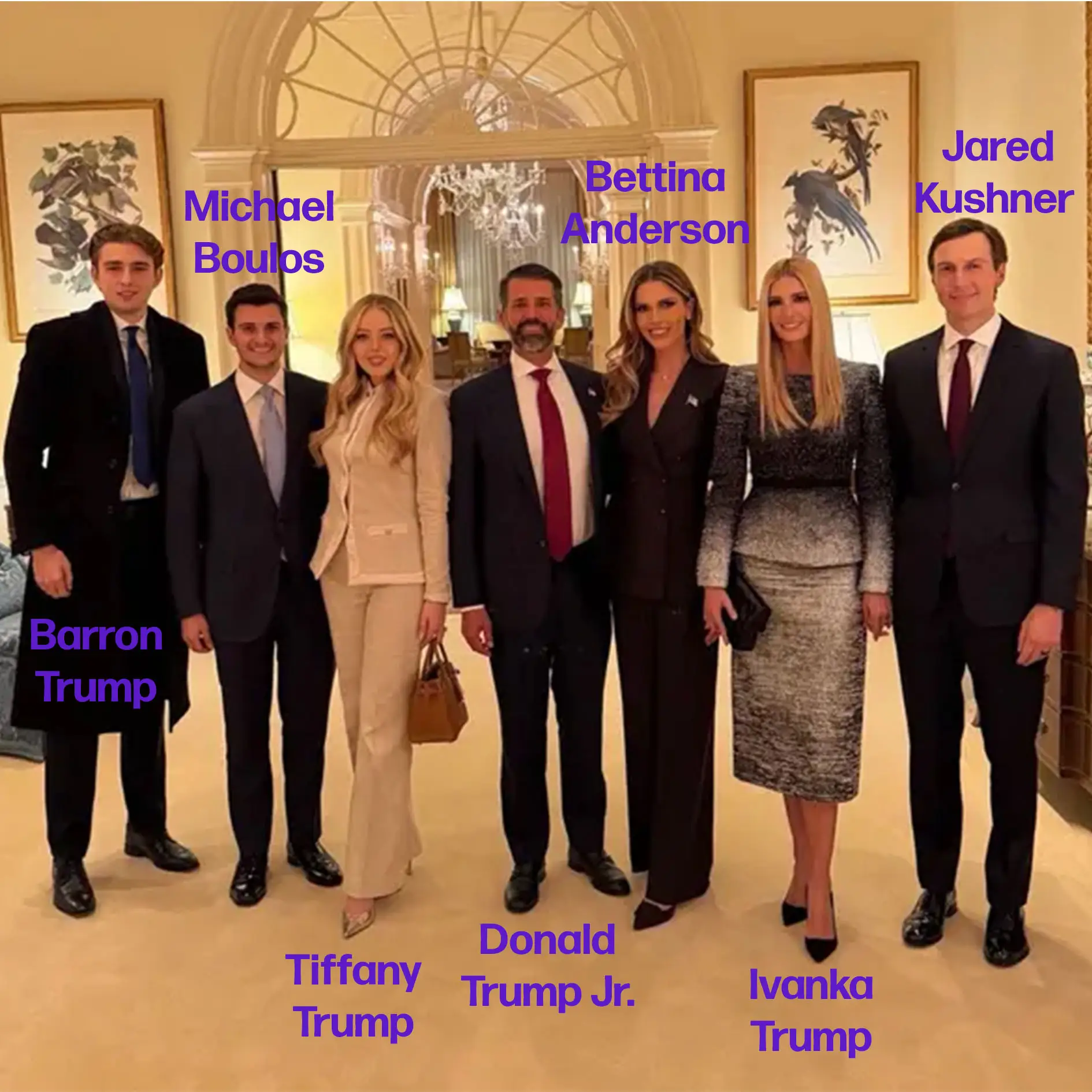 The Trump family gathered for a picture (X/@IvankaTrump)