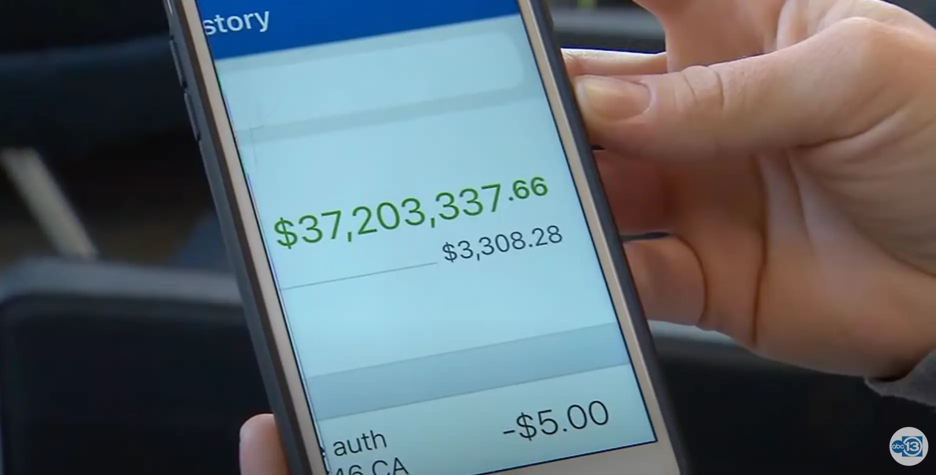 The mum-of-two even took a screenshot of her lucky windfall.