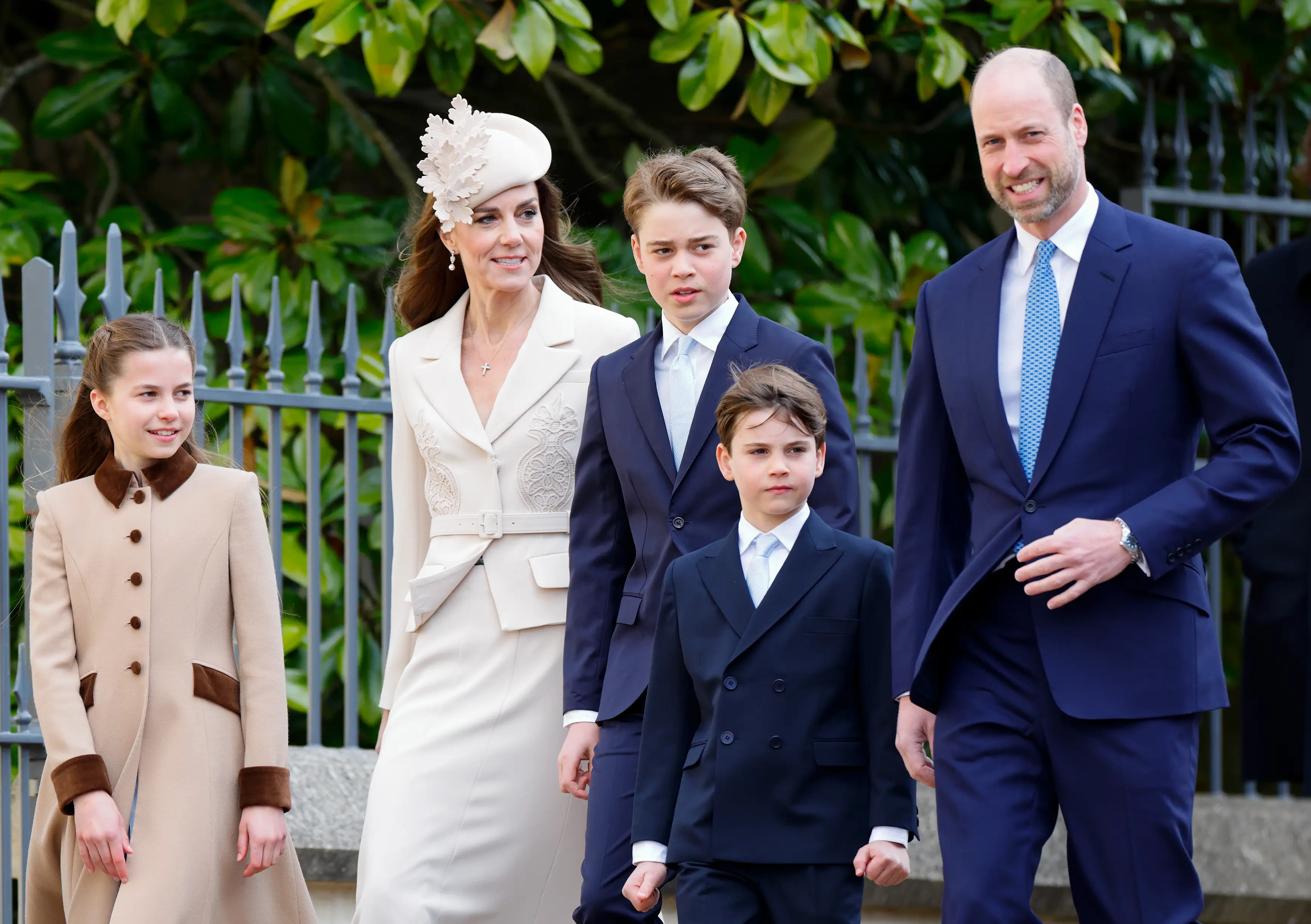 As grandchildren of the King, George, Charlotte and Louis automatically inherited royal titles (Max Mumby/Indigo/Getty Images)