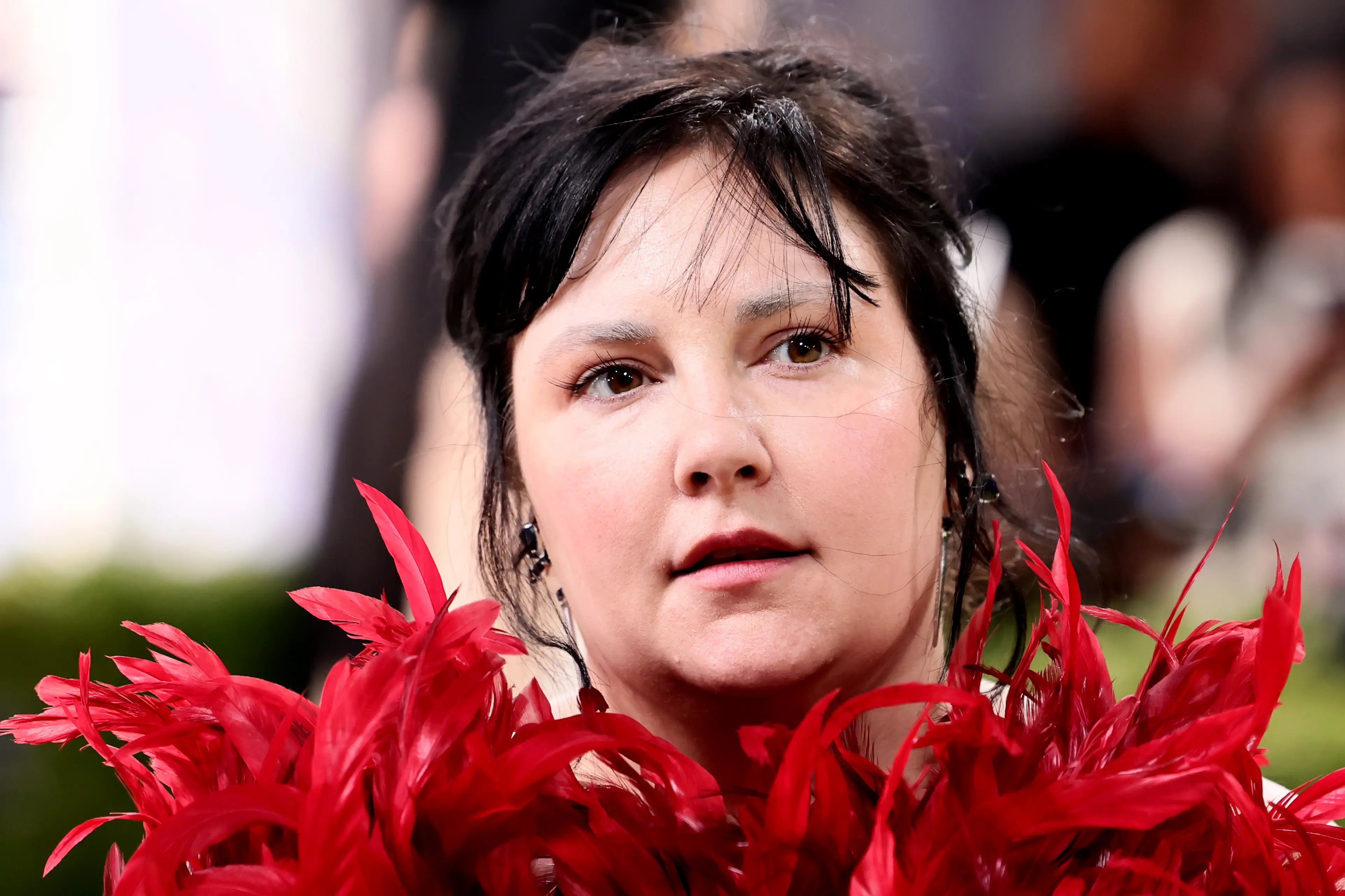 Lena Dunham was also spotted at the rehearsal dinner (Theo Wargo/FilmMagic)
