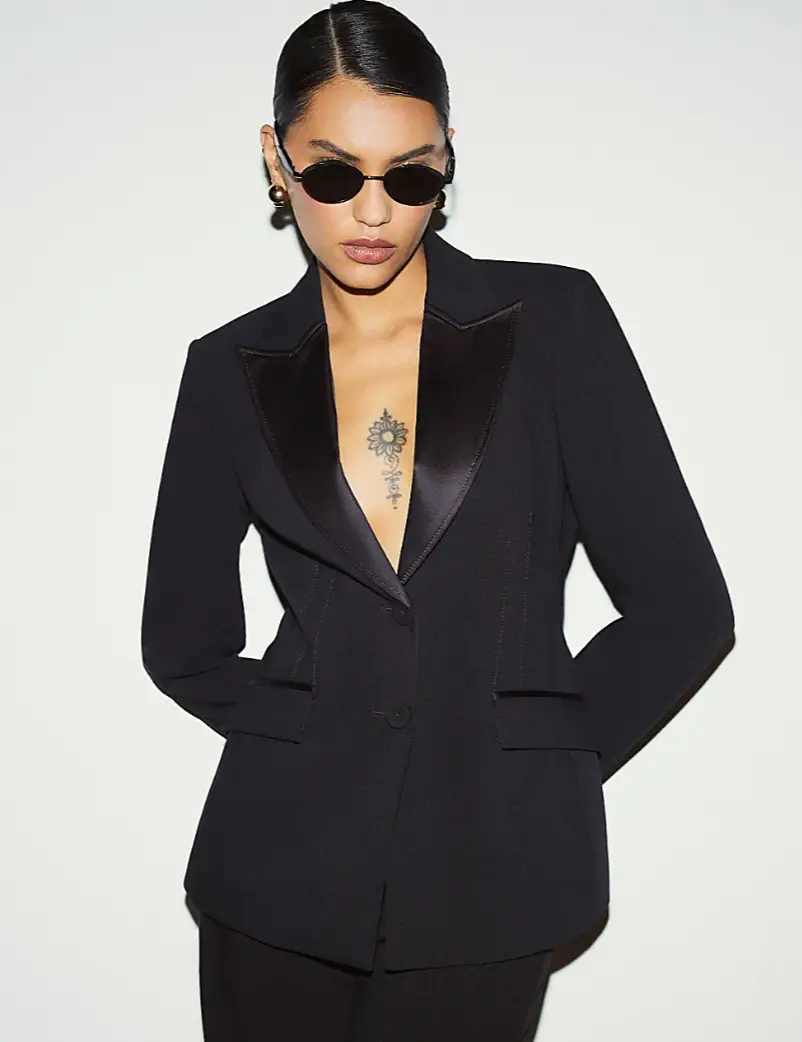 Olivia Attwood's new River Island collection includes a similar stylish blazer (River Island)