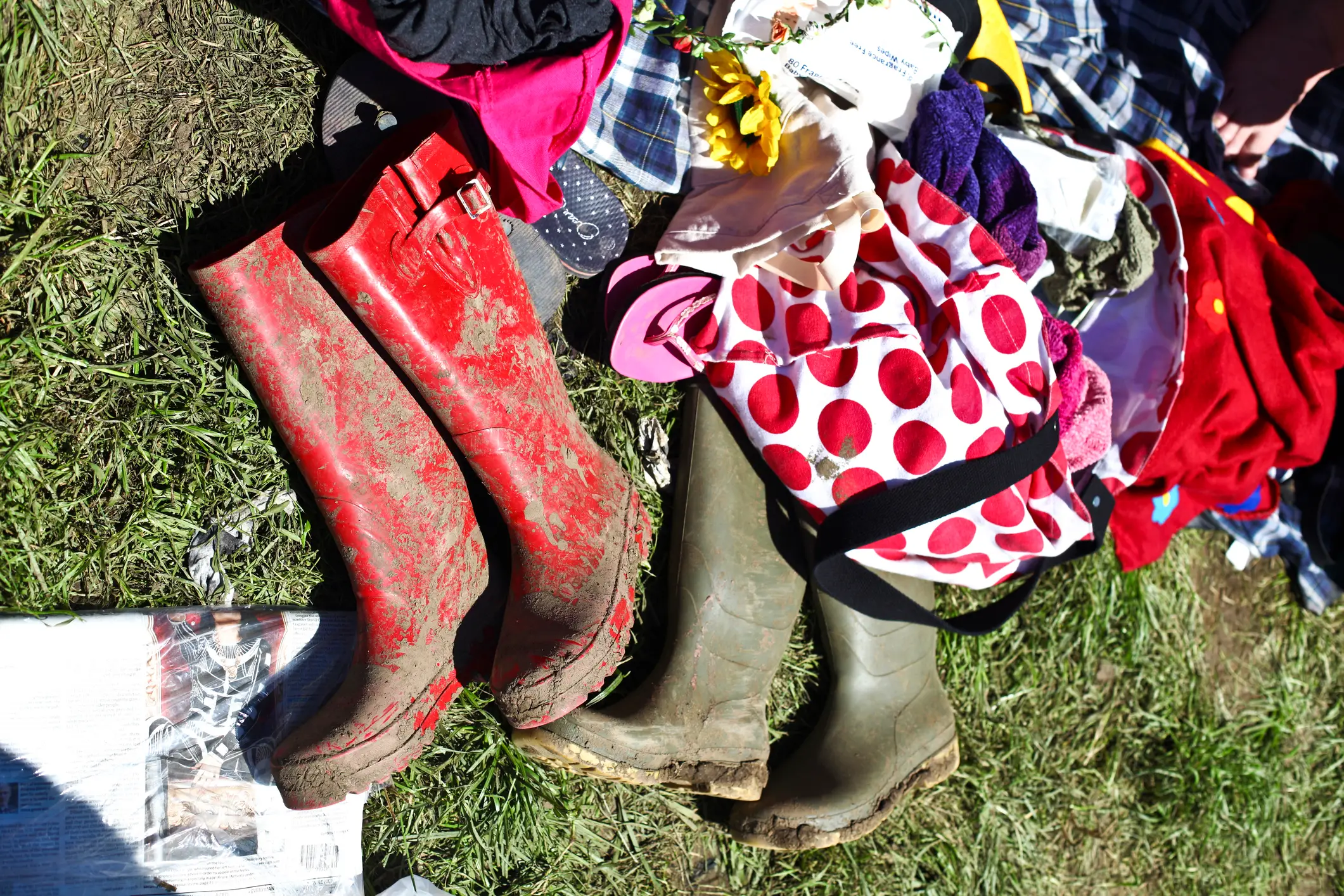 Many people opt to use wet wipes to stay clean at festivals. (Getty Stock Image)