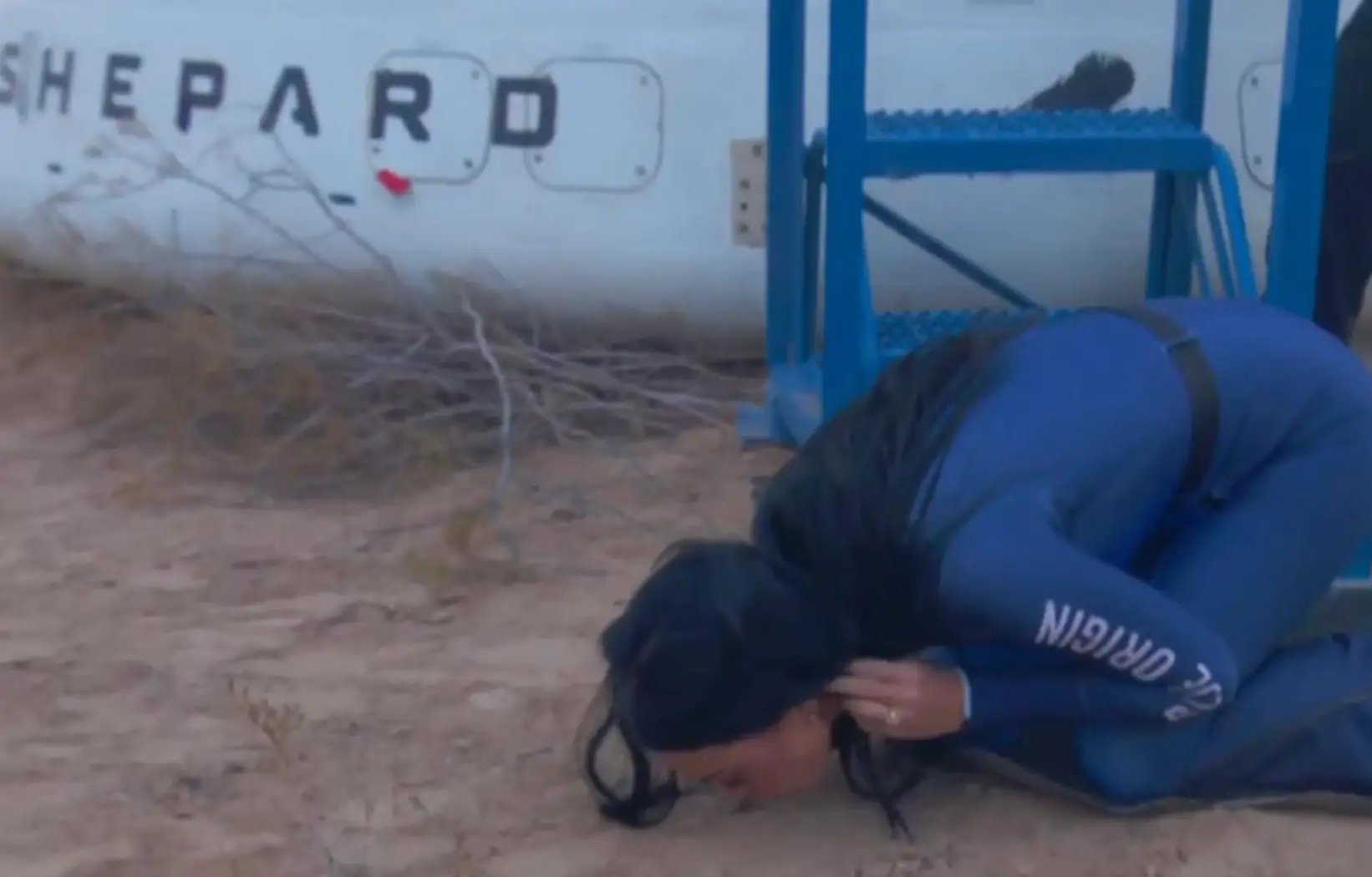 Katy Perry along with five other crew members have now safely returned to Earth (Sky News)