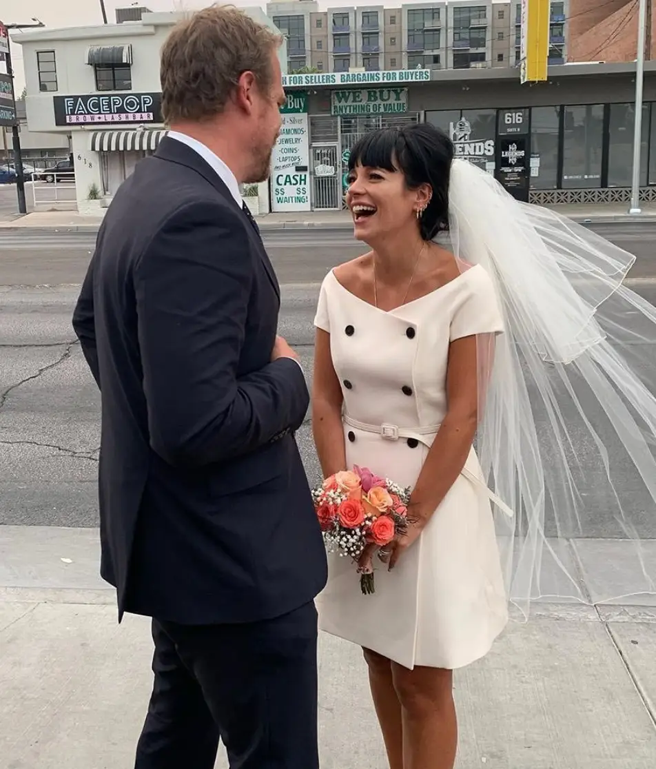 Lily Allen and David Harbour married in a Las Vegas ceremony. (Instagram/@lilyallen)