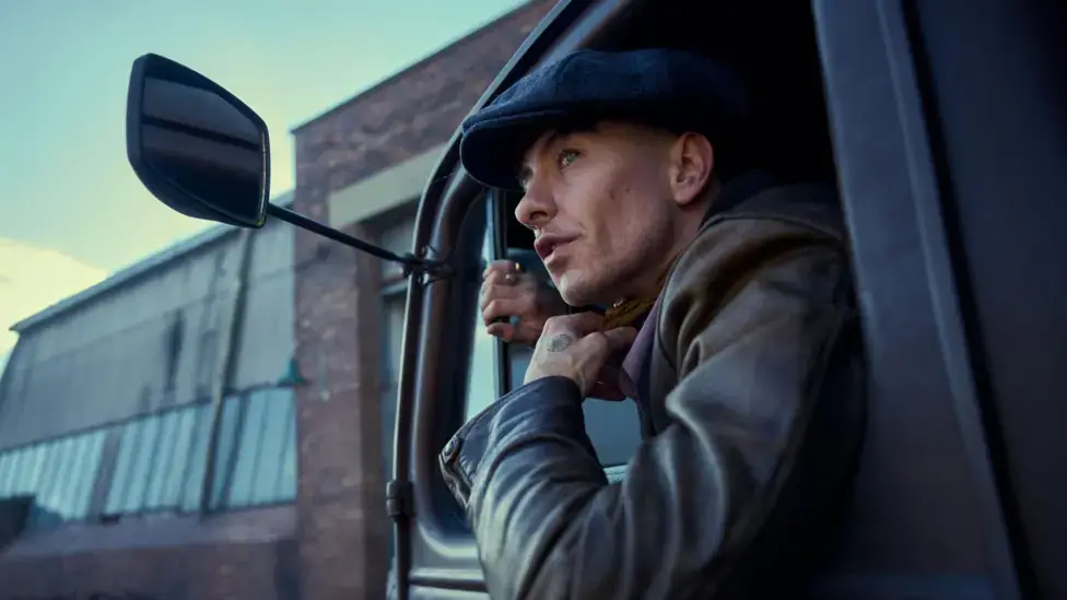 Keoghan in the upcoming Peaky Blinders film (Netflix)