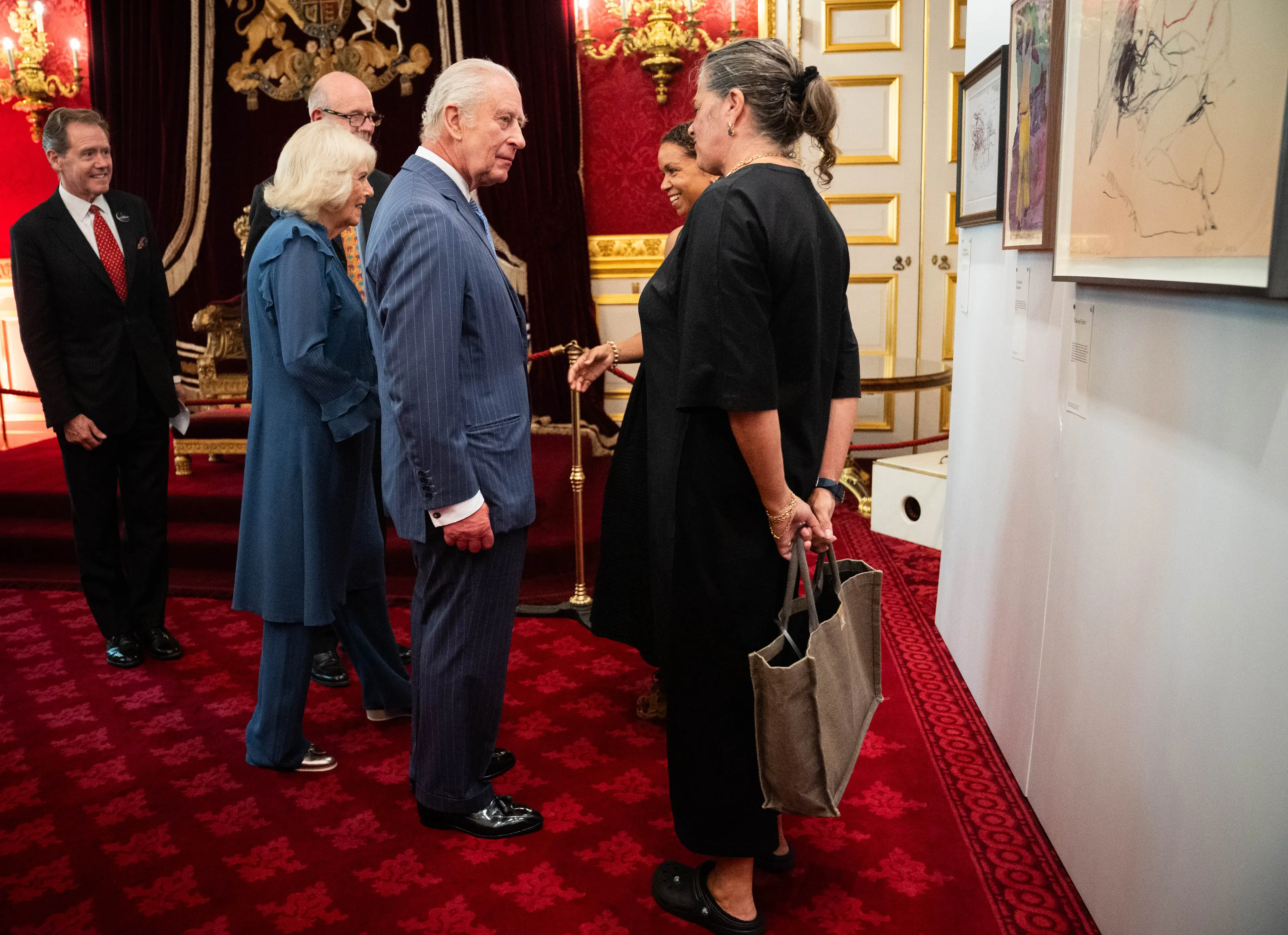 Several guests could be seen wearing Crocs (James Manning - WPA Pool/Getty Images)