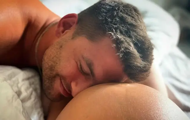 The pair struggled to conceive for two years.