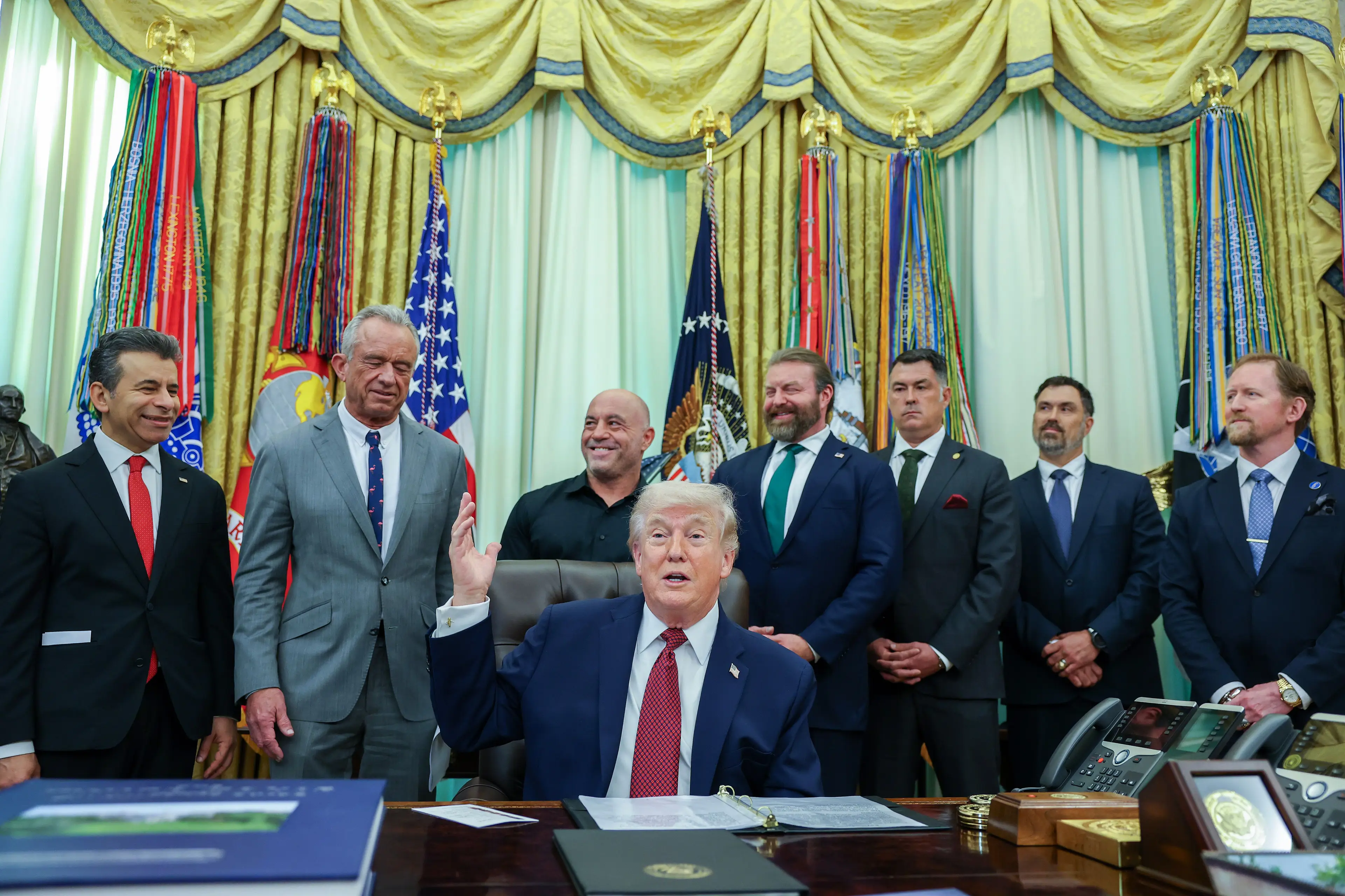 The remark was made during a White House meeting (Tasos Katopodis/Getty Images)