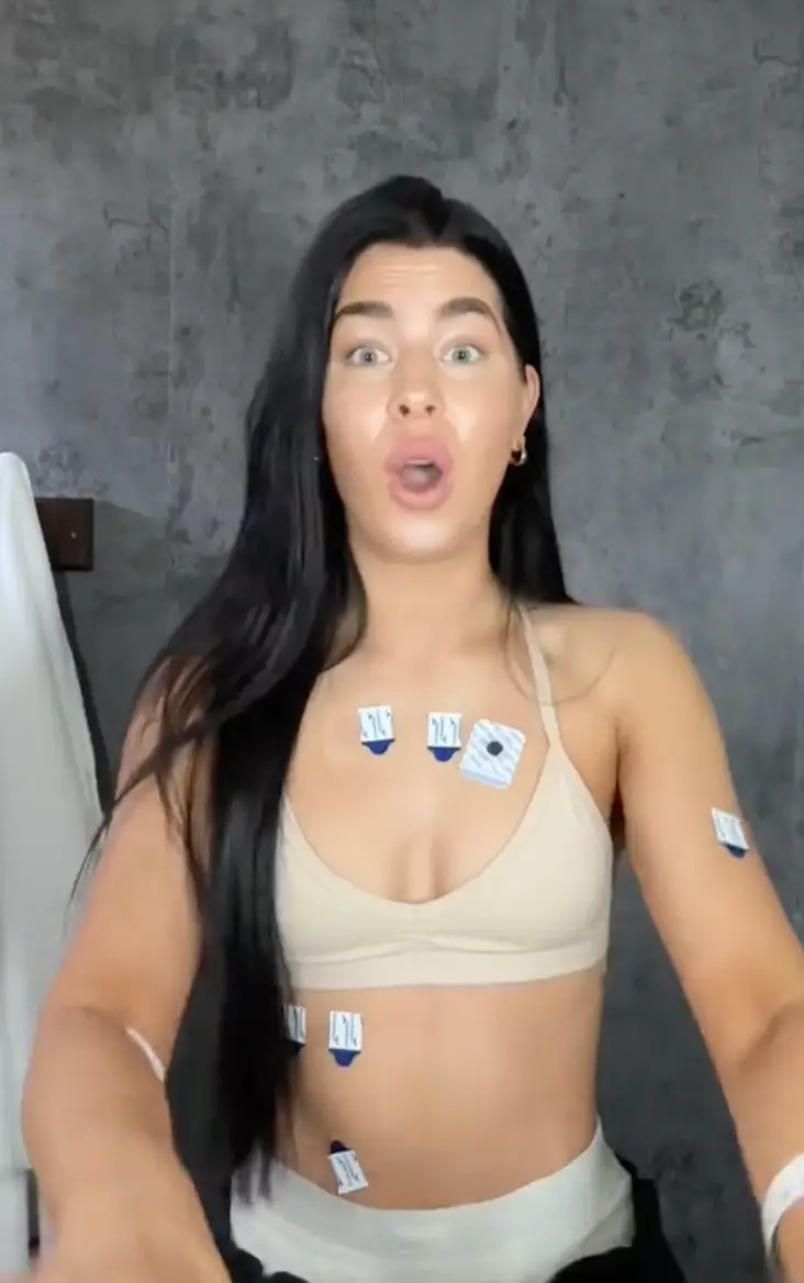 Emy was left 'obnoxiously shaking head to toe' at the hospital.