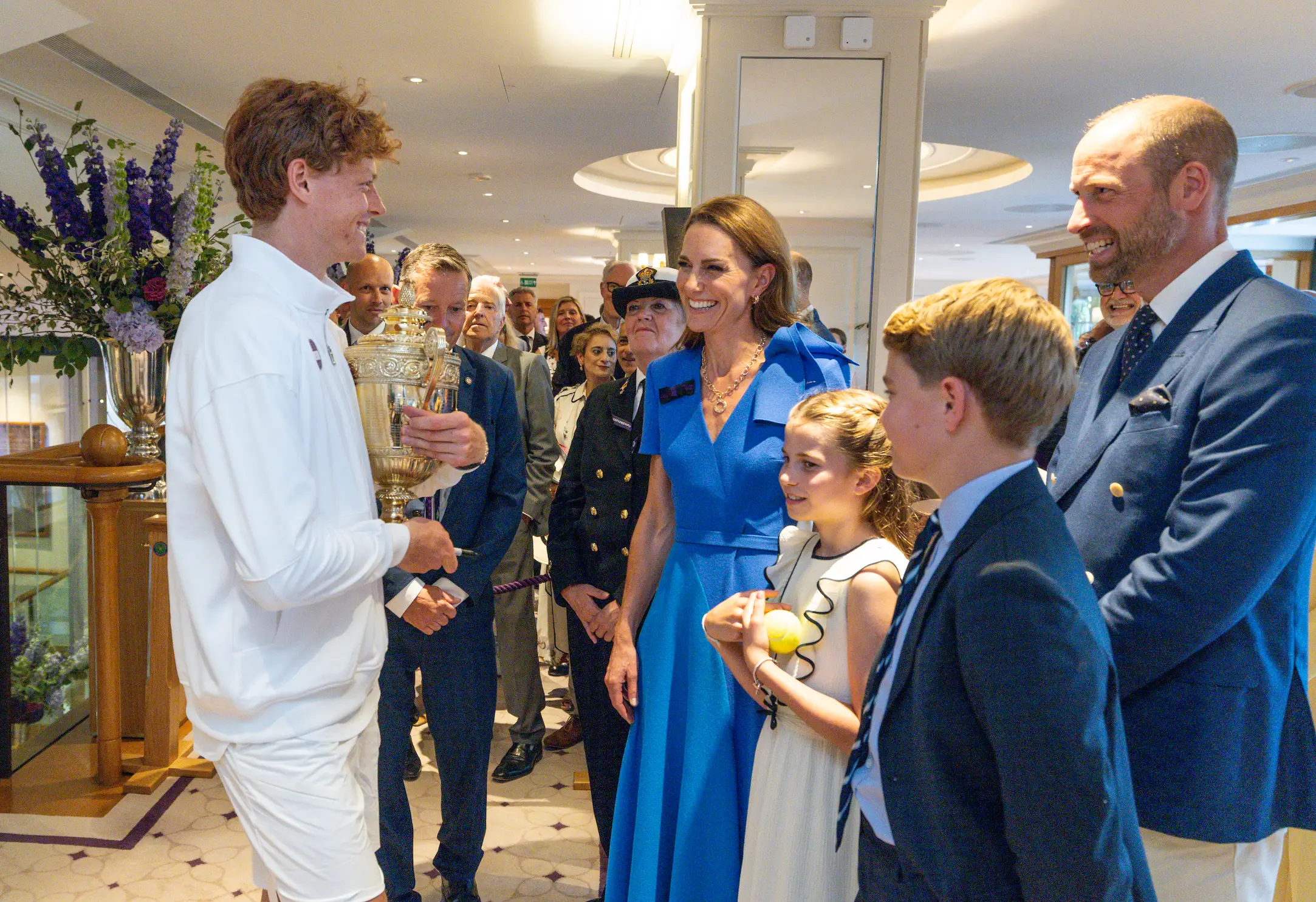 Critics took aim at the sporting tournaments the pair attended earlier this summer (Andrew Parsons/AELTC via Getty Images)