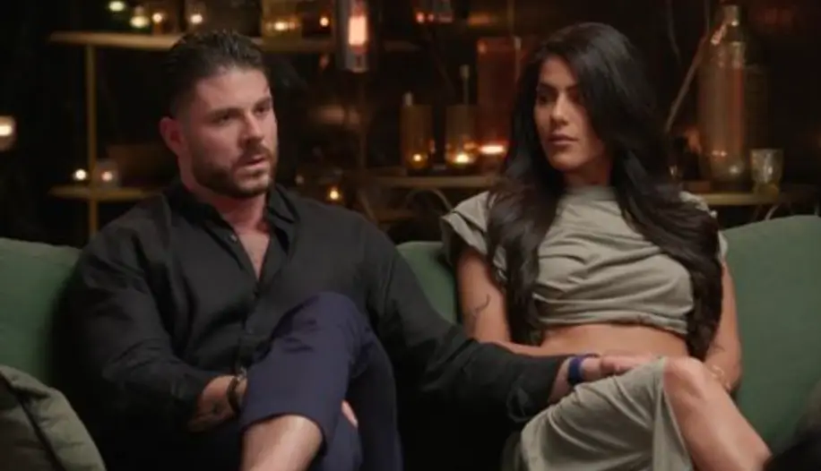 Paul Antoine allegedly punched a wall next to Carina Mirabile on the reality TV programme (Channel 4)