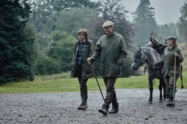 A stag hunt was depicted in an episode of The Crown (Netflix)
