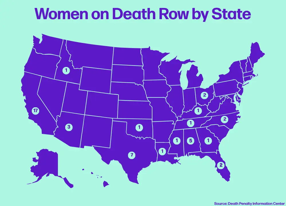Women on Death Row by State (Tyla)