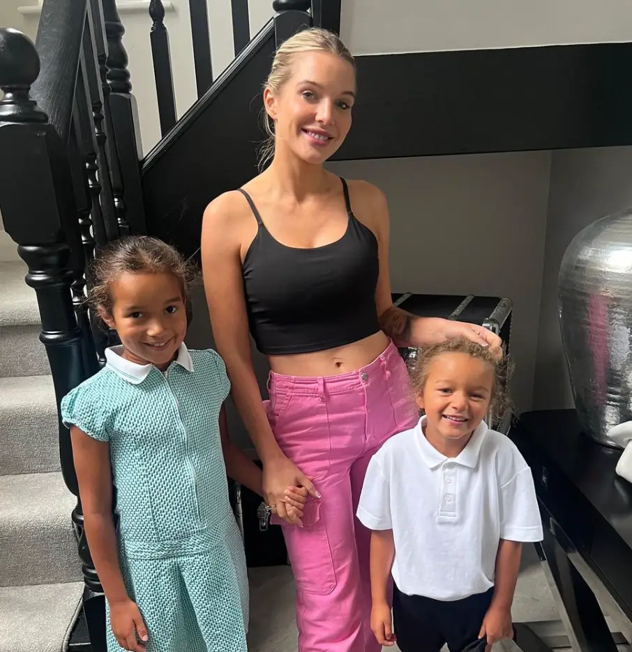 Helen Flanagan shares her three kids with Scott Sinclair.
