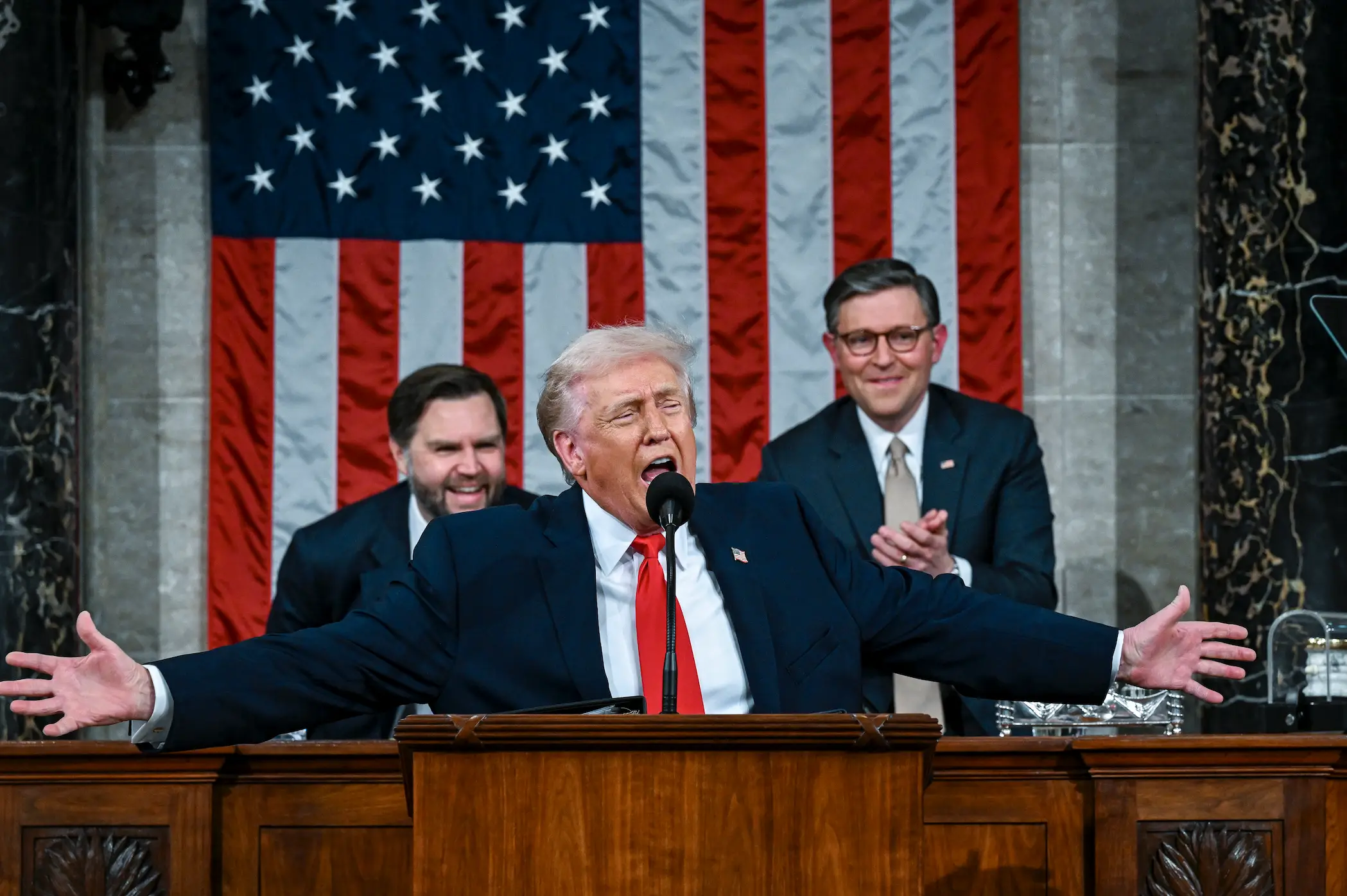 Team USA hockey player Brady Tkachuk has spoken out after the White House posted an AI video of him (Kenny Holston-Pool/Getty Images)