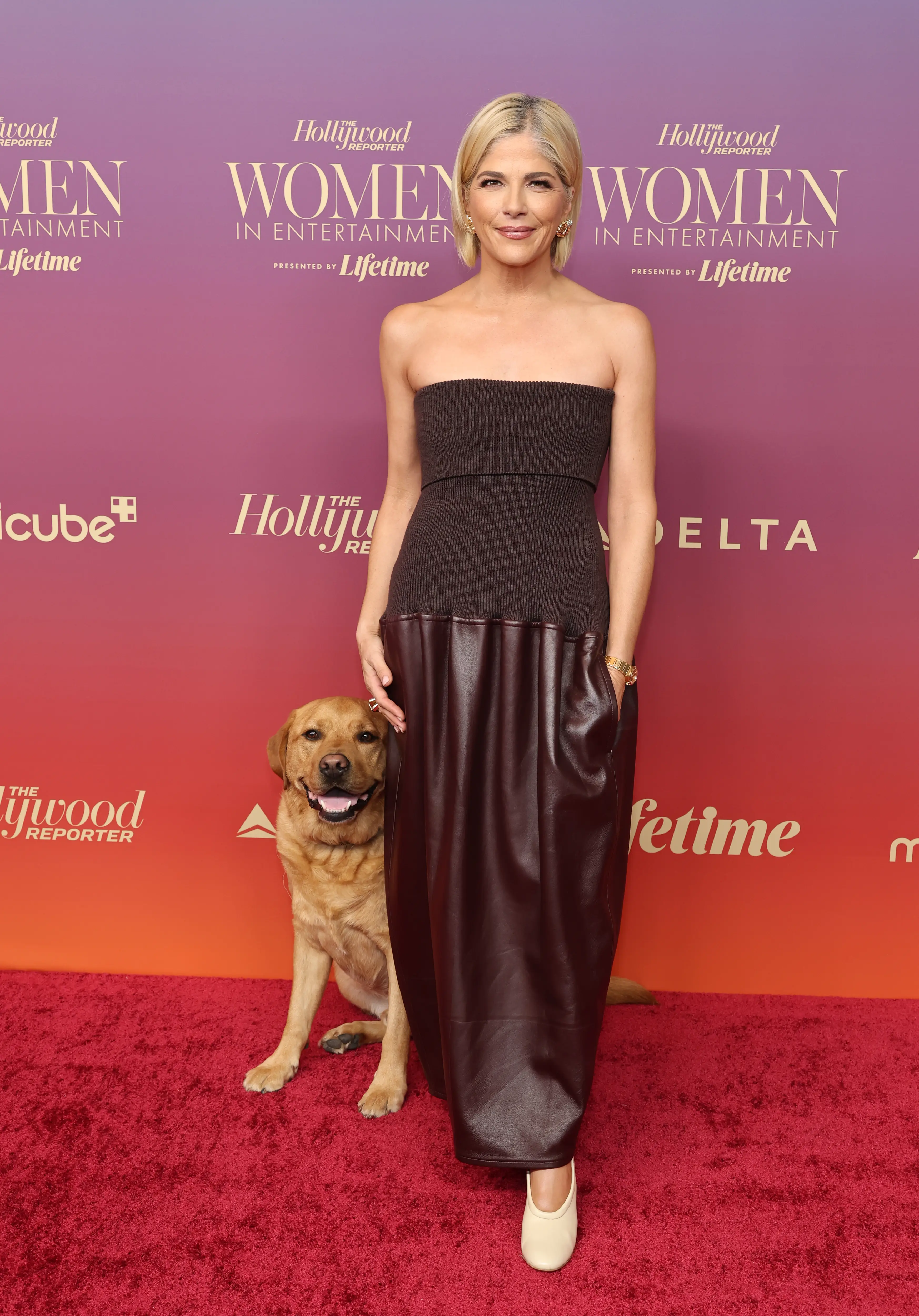 Selma Blair has credited her beloved Labrador Scout with boosting her confidence as she deals with MS (Amy Sussman/Getty Images)