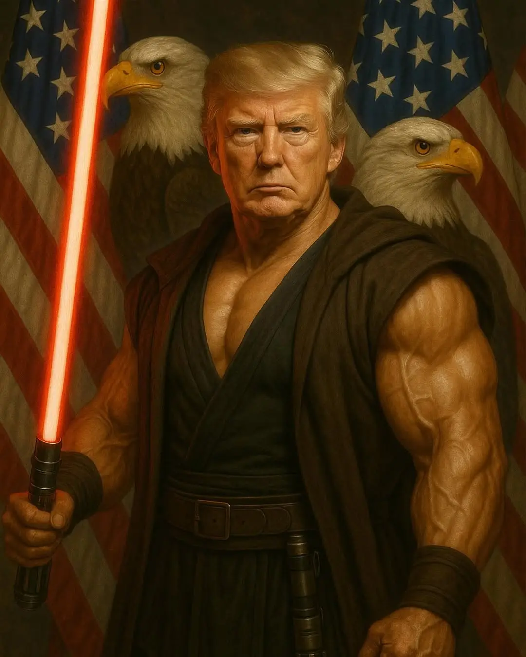 Donald Trump shared a Star Wars AI image of himself on Sunday (4 May) (Instagram/@whitehouse)