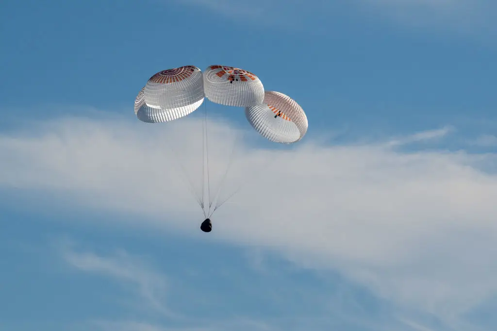 The capsule splashed down off the coast of Florida (Keegan Barber/NASA via Getty Images)
