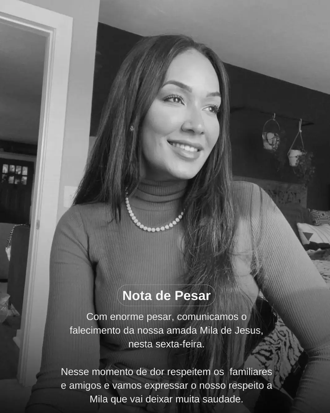 News of Mila's passing was shared on social media.