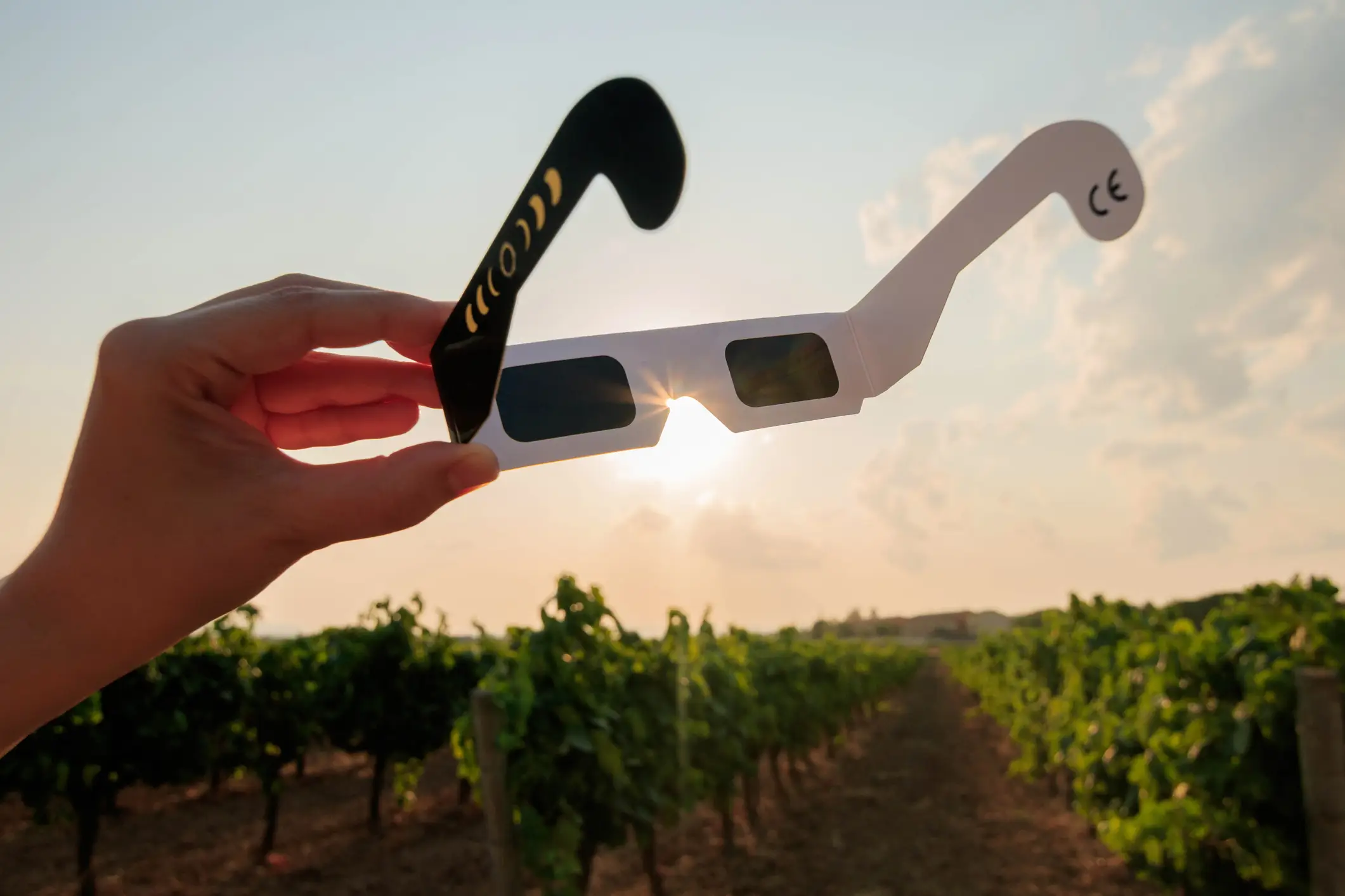 Be sure to use genuine eclipse glasses that comply with the ISO 12312-2 international safety standard (Getty Stock Images)