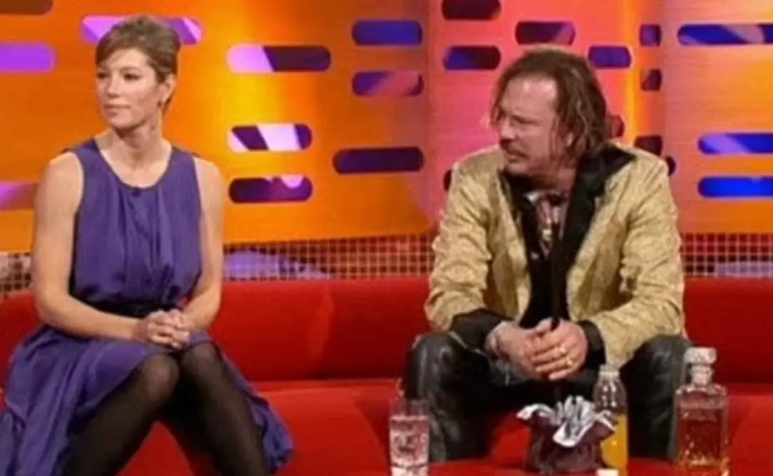 Mickey Rourke appeared on the show in 2008 (BBC)