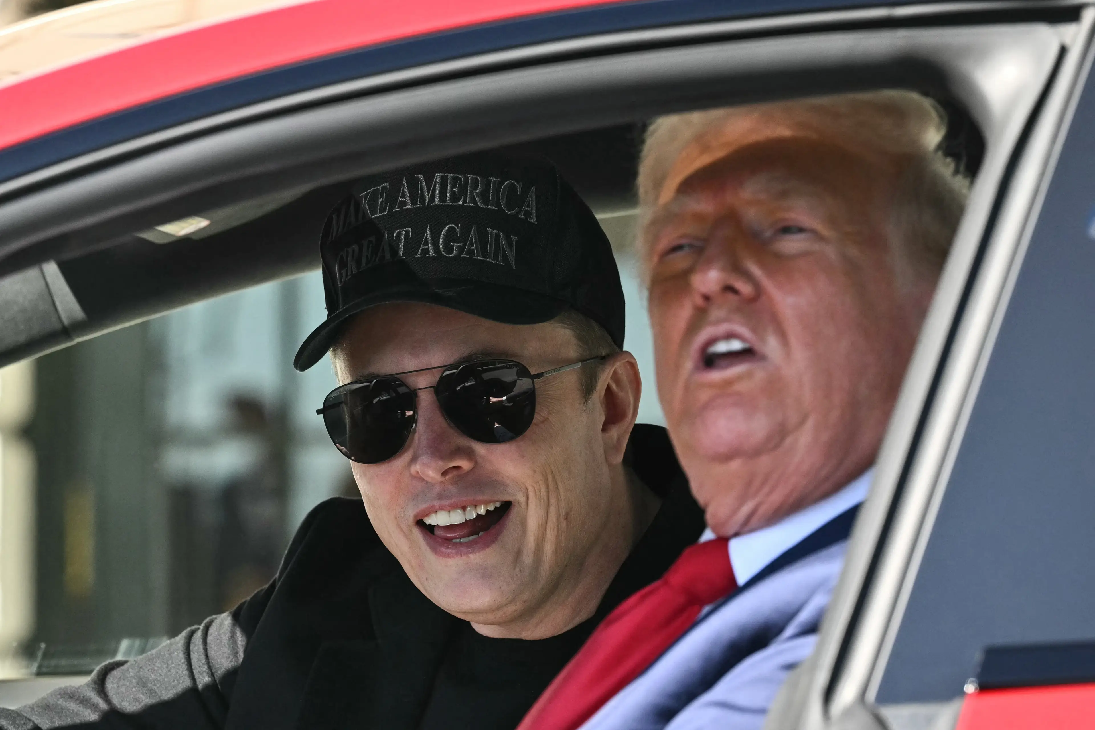 The Democrat took aim at Trump and Musk (MANDEL NGAN/AFP via Getty Images)