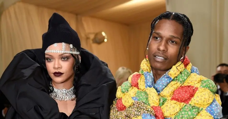 Rihanna covered up at the 2021 Met Gala. (