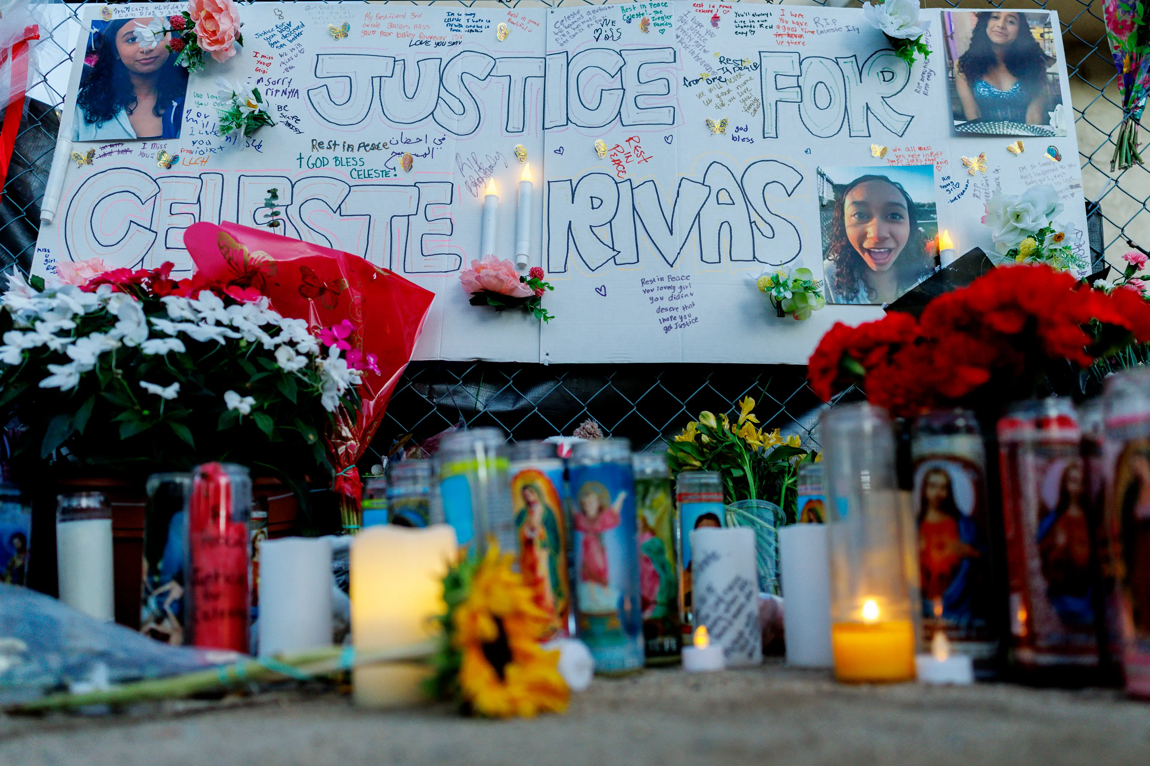 Celeste Rivas' body was discovered in an abandoned vehicle last September (Gina Ferazzi / Los Angeles Times via Getty Images)