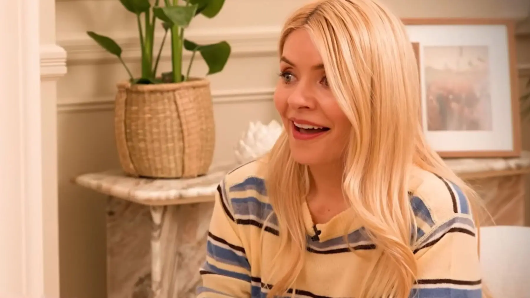 Holly Willoughby's Together episode two outfit proves a striped knit and classic jeans are all you need for late summer 