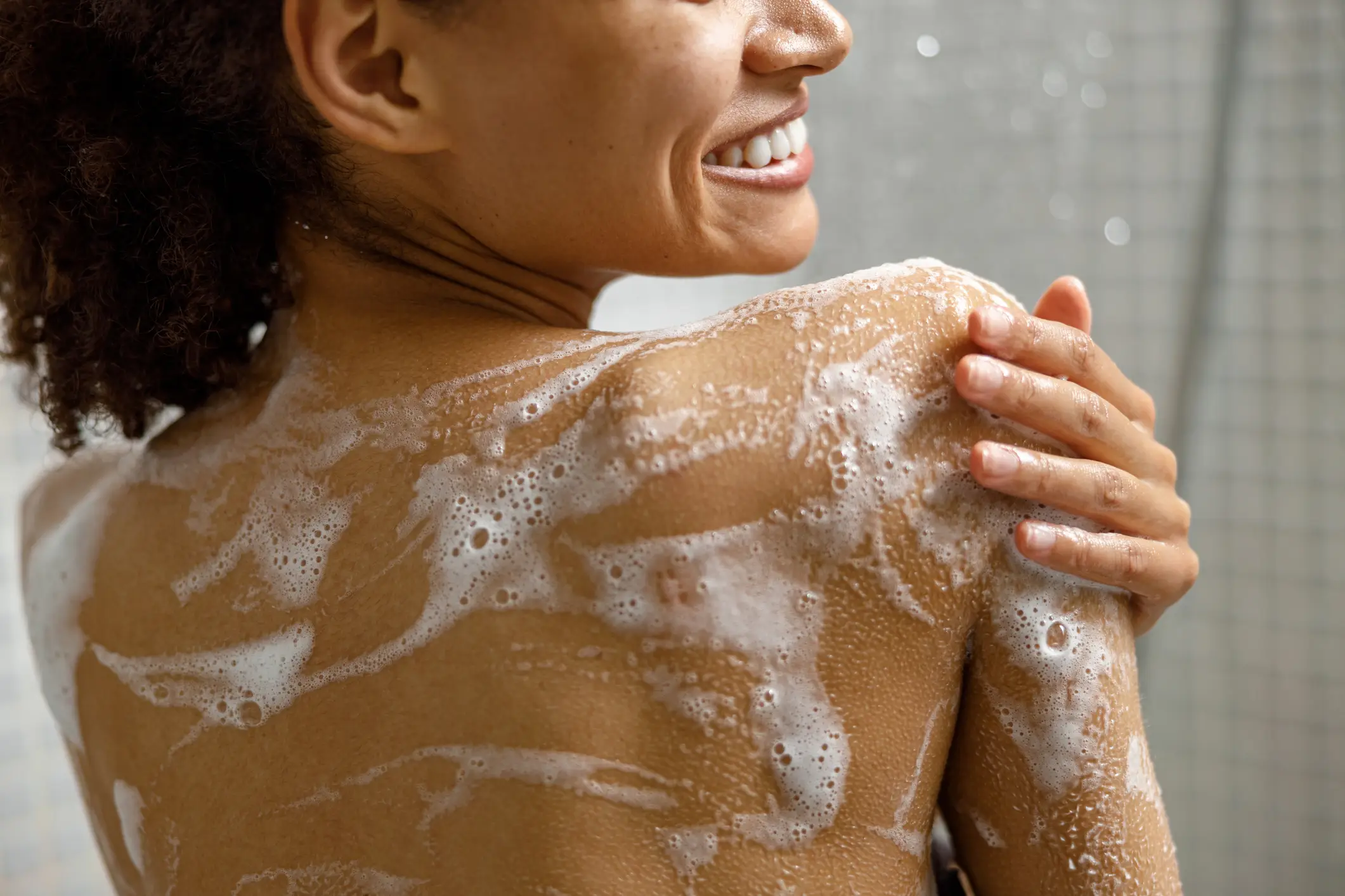 In order to combat any skin issues brought on by the heating, be sure to turn the shower temperature down and swap foaming soap for a gentler wash (Getty Stock Images)