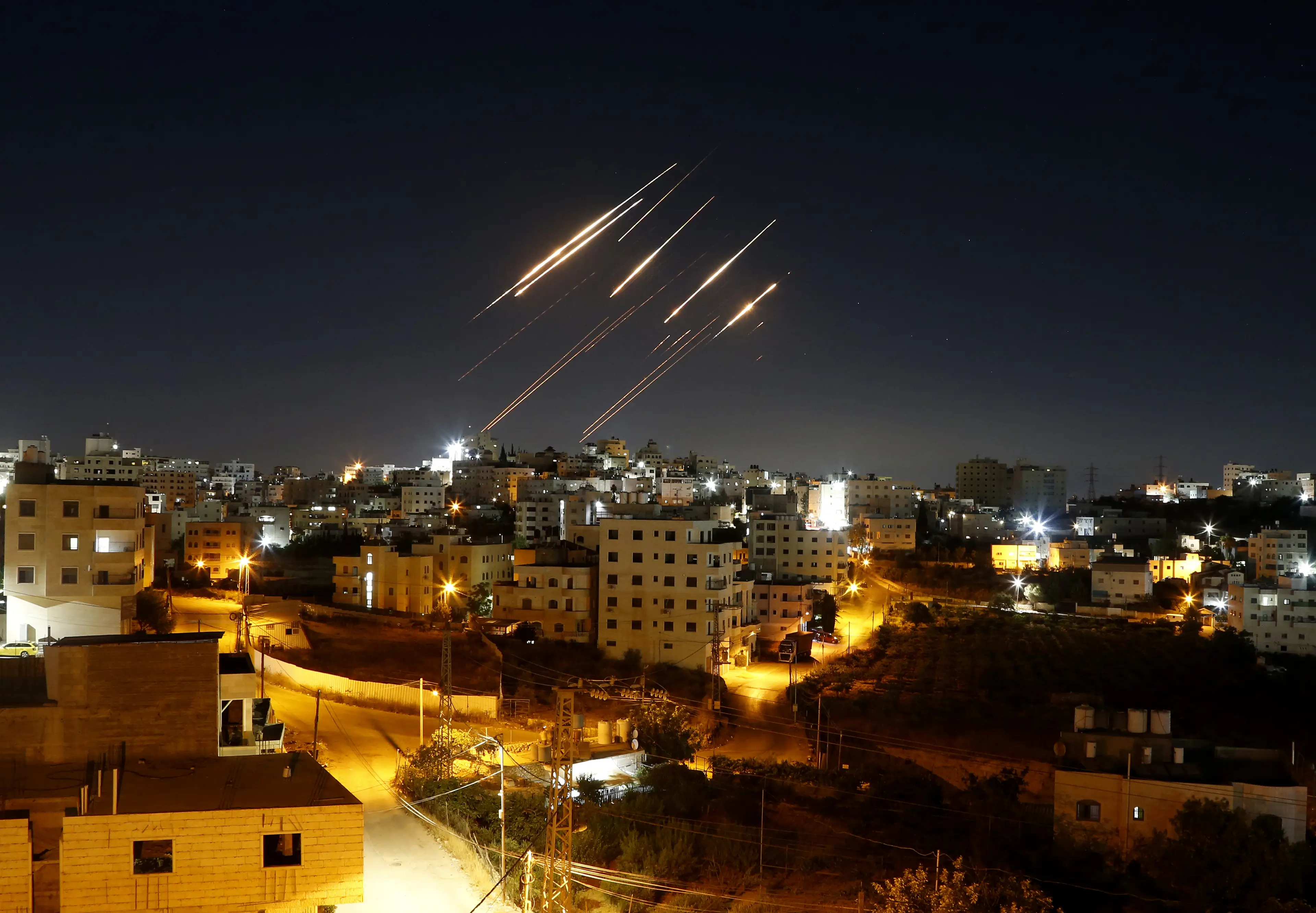 Israel initially launched missiles at Iran (Wisam Hashlamoun/Anadolu via Getty Images)