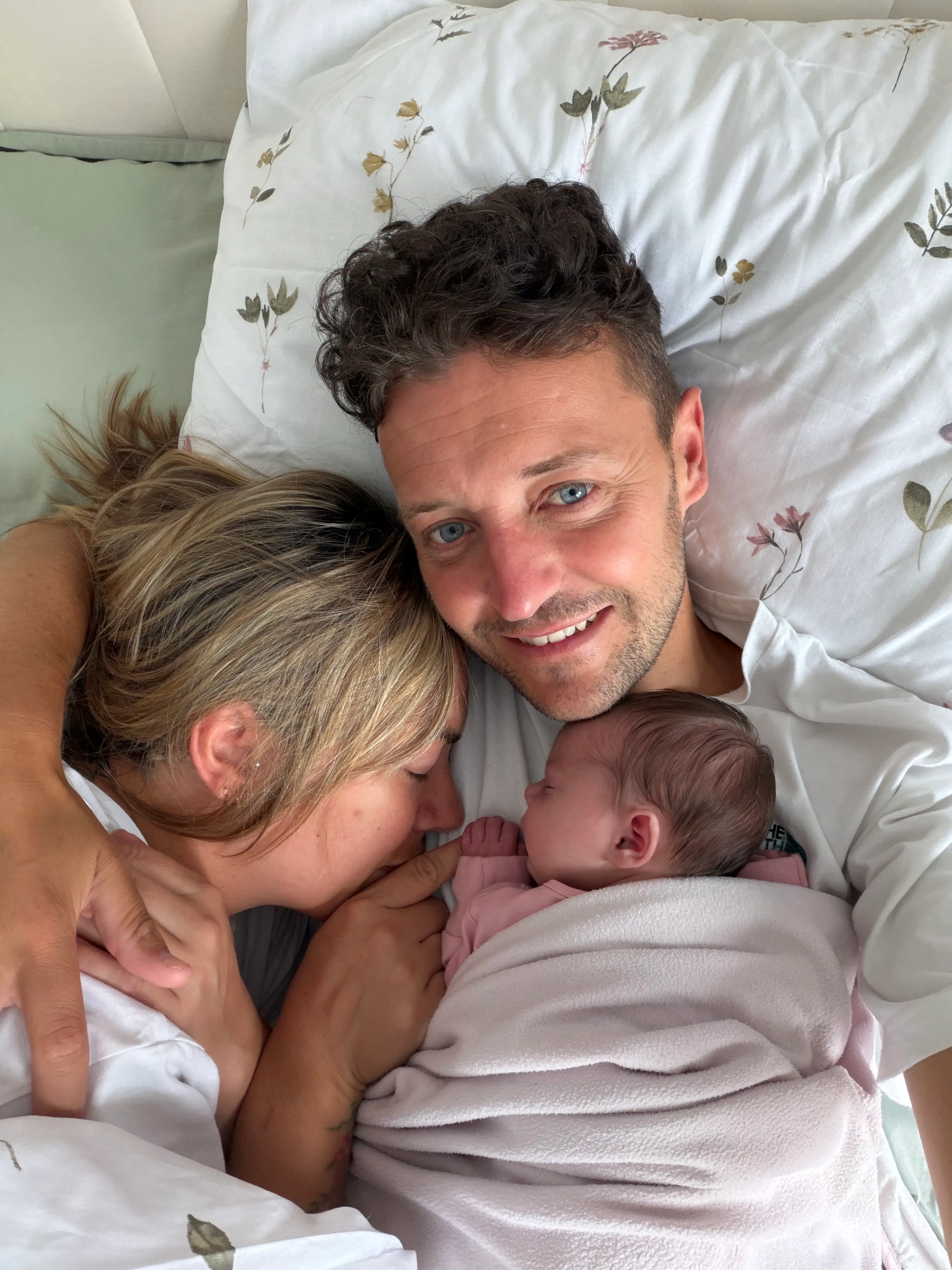 Lois and Liam could not be happier to have Birdie in their lives (PA)