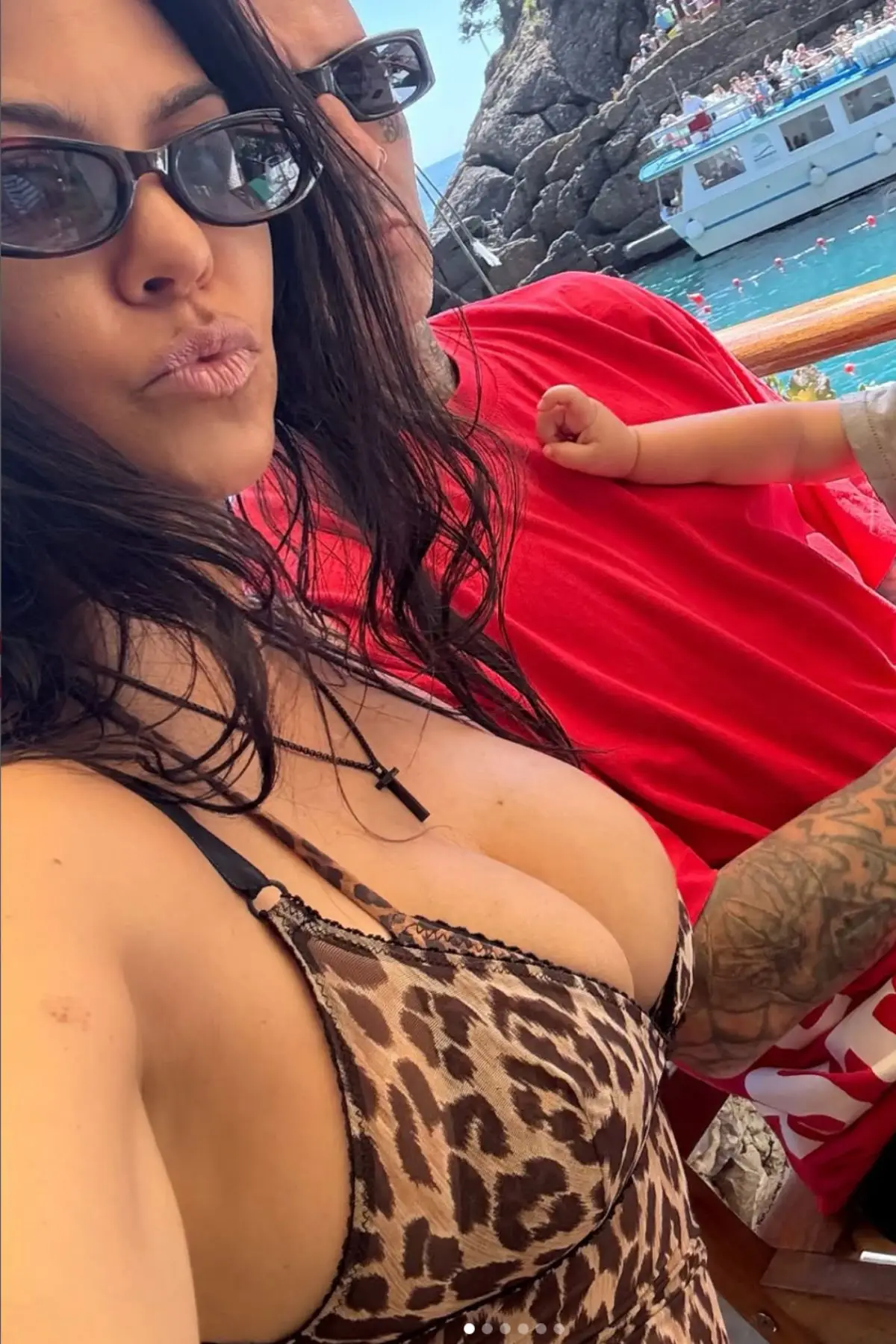 The Poosh founder is a mum to four children, including her son Rocky Thirteen, born in November 2023 (Instagram/@kourtneykardash)