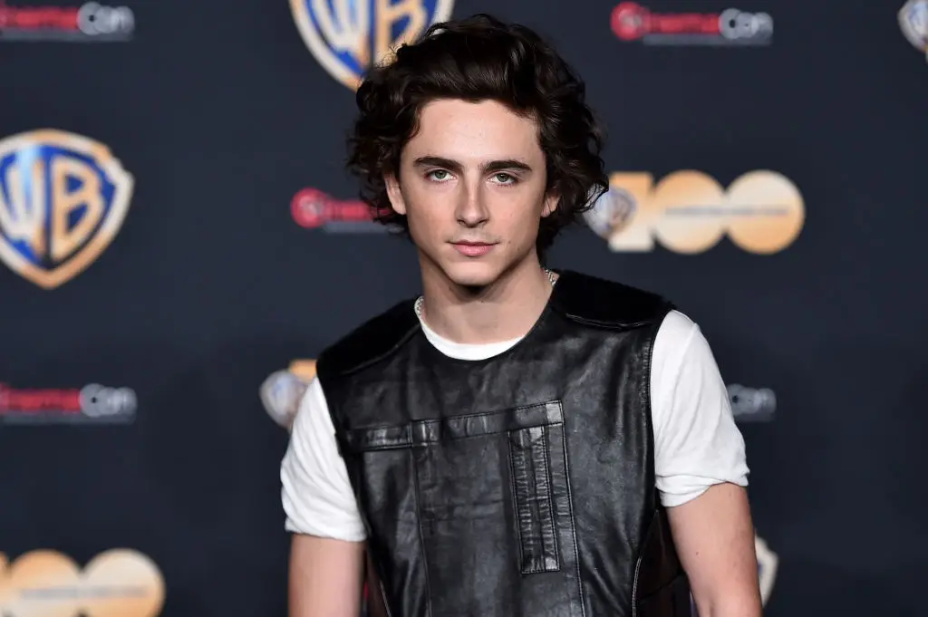 Timothée Chalamet is giving 'rodent man'... but in a very good way. (Alberto E. Rodriguez/Getty Images for CinemaCon)