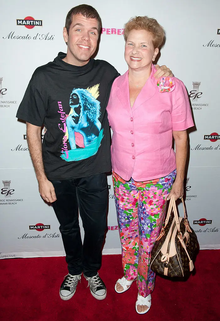 Perez Hilton with his mother Teresita Lavandeira (Serg Alexander/WireImage)