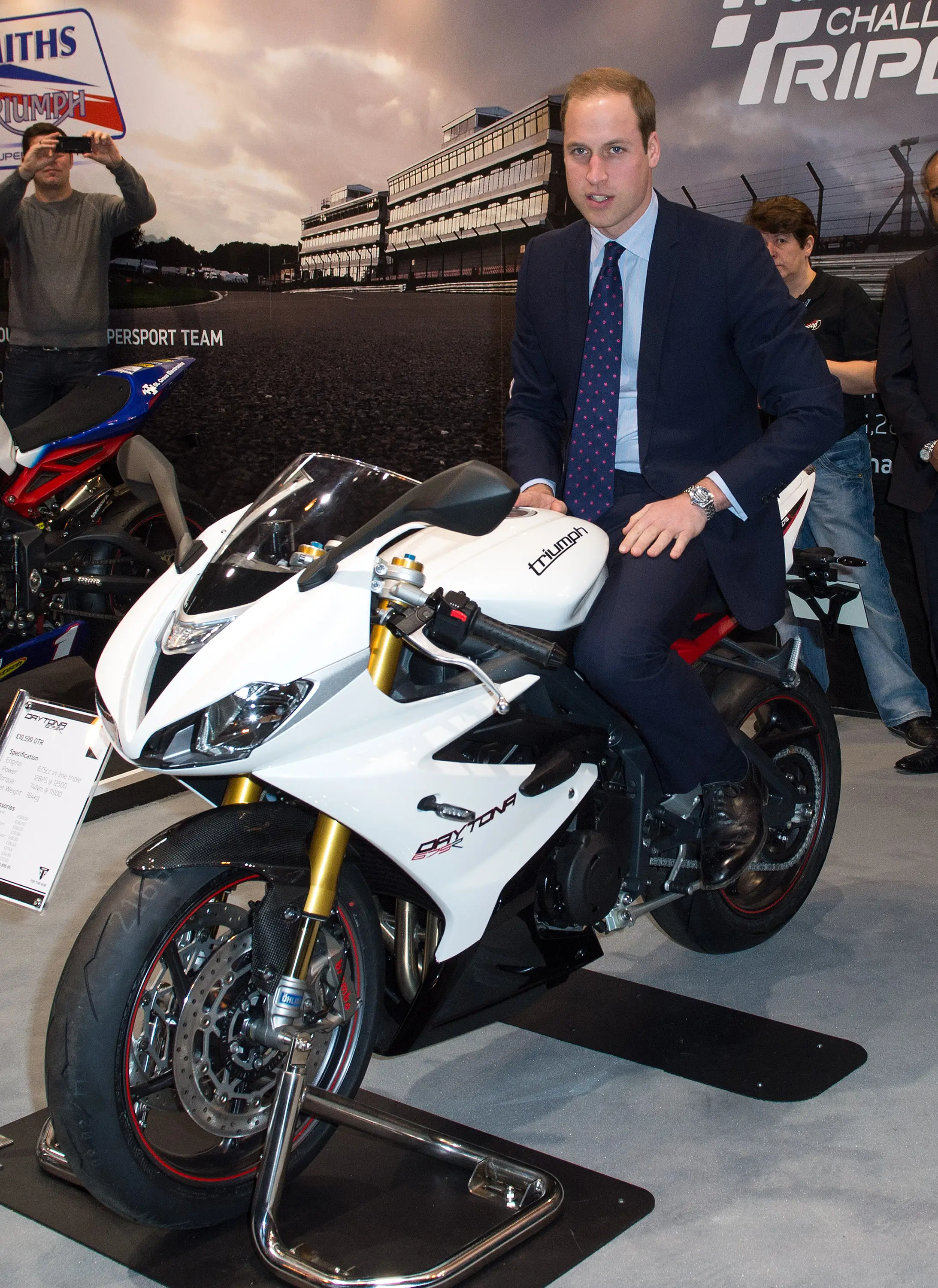 The royal is apprently a big fan of motobikes but has 'toned down' his riding in recent years (Samir Hussein/WireImage)