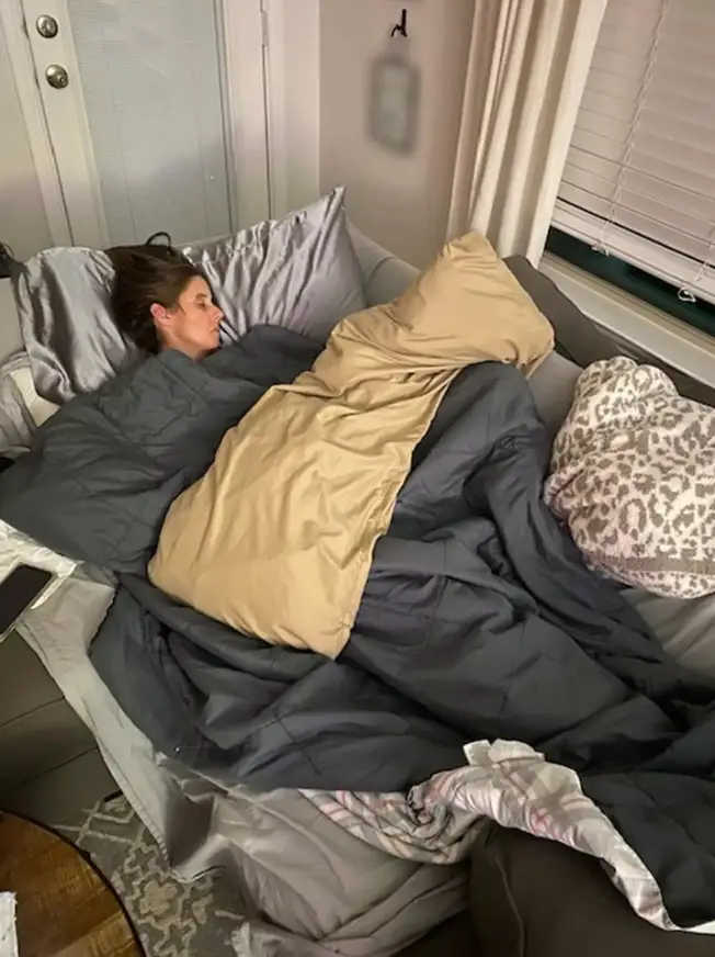 The mother-of-two was discharged from hospital after five days (Kennedy News and Media)