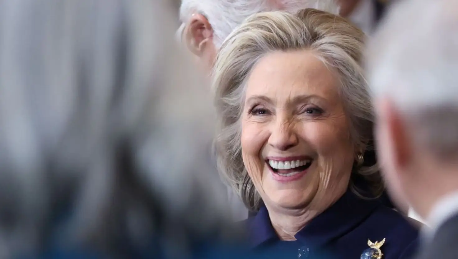 Hillary Clinton's seven-word response to the group chat leak has received backlash (Kevin Lamarque - Pool/Getty Images)