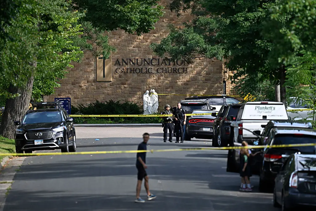 The suspect was identified as 23-year-old Robin Westman (Stephen Maturen / Stringer / Getty Images)