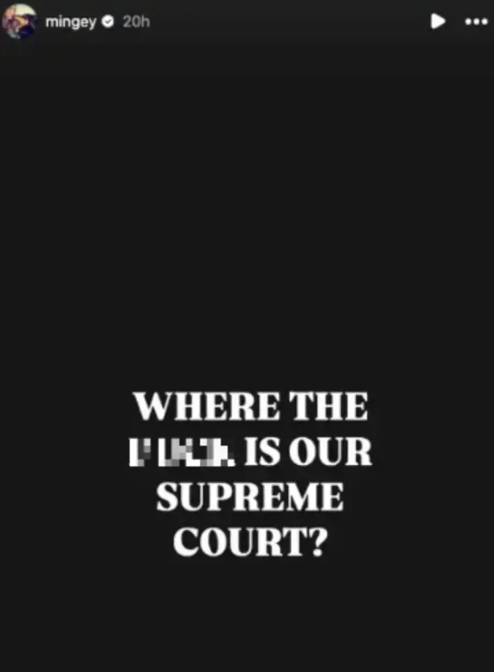 Amanda Seyfried shared a seven-word statement (Instagram/@mingey)