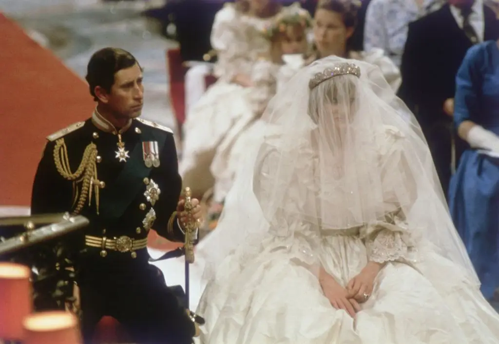 Diana said the wrong name at the altar (Hulton Archive/Getty Images)