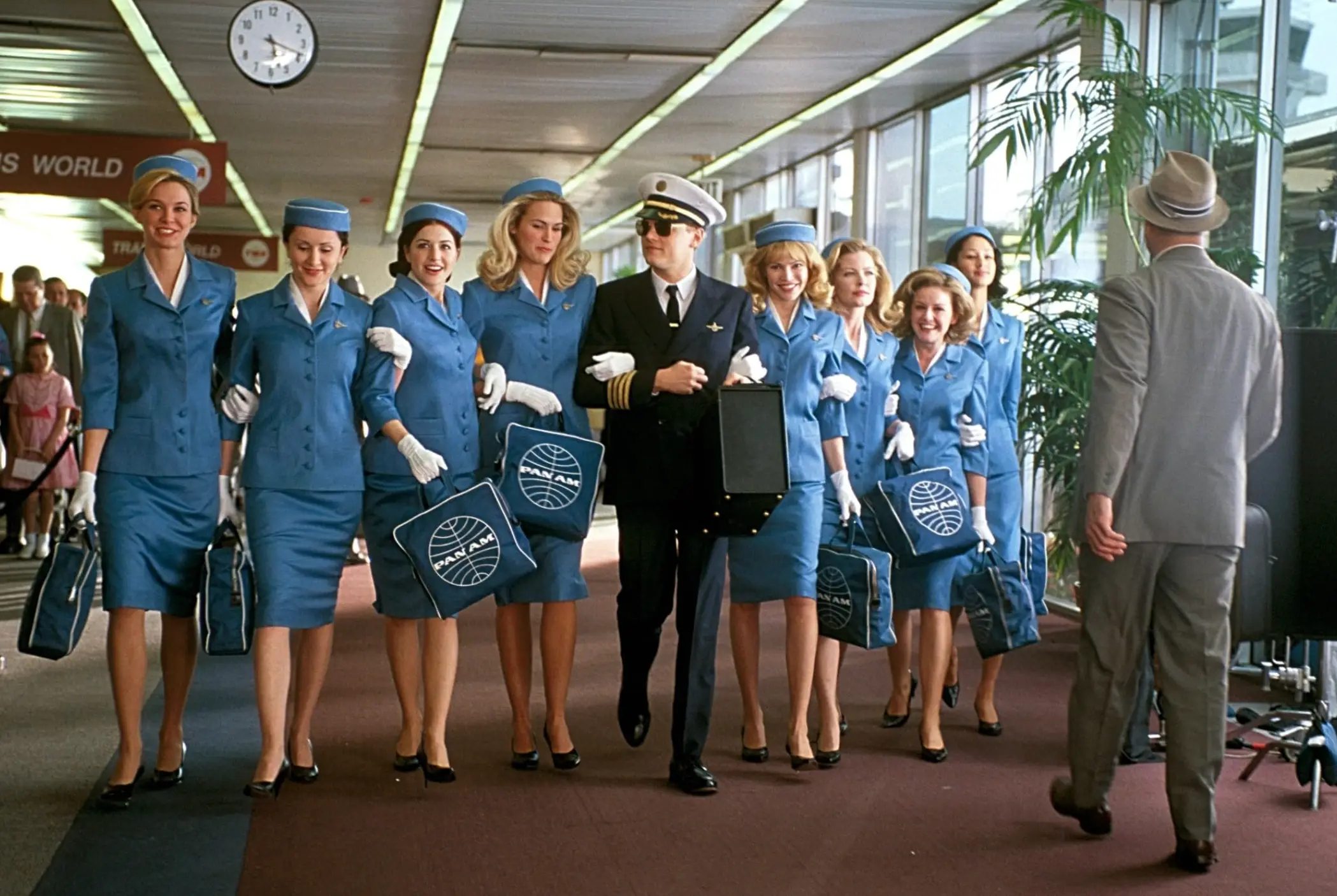 'Catch Me If You Can' sees Di Caprio playing a conman posing as an pilot (DreamWorks Pictures)